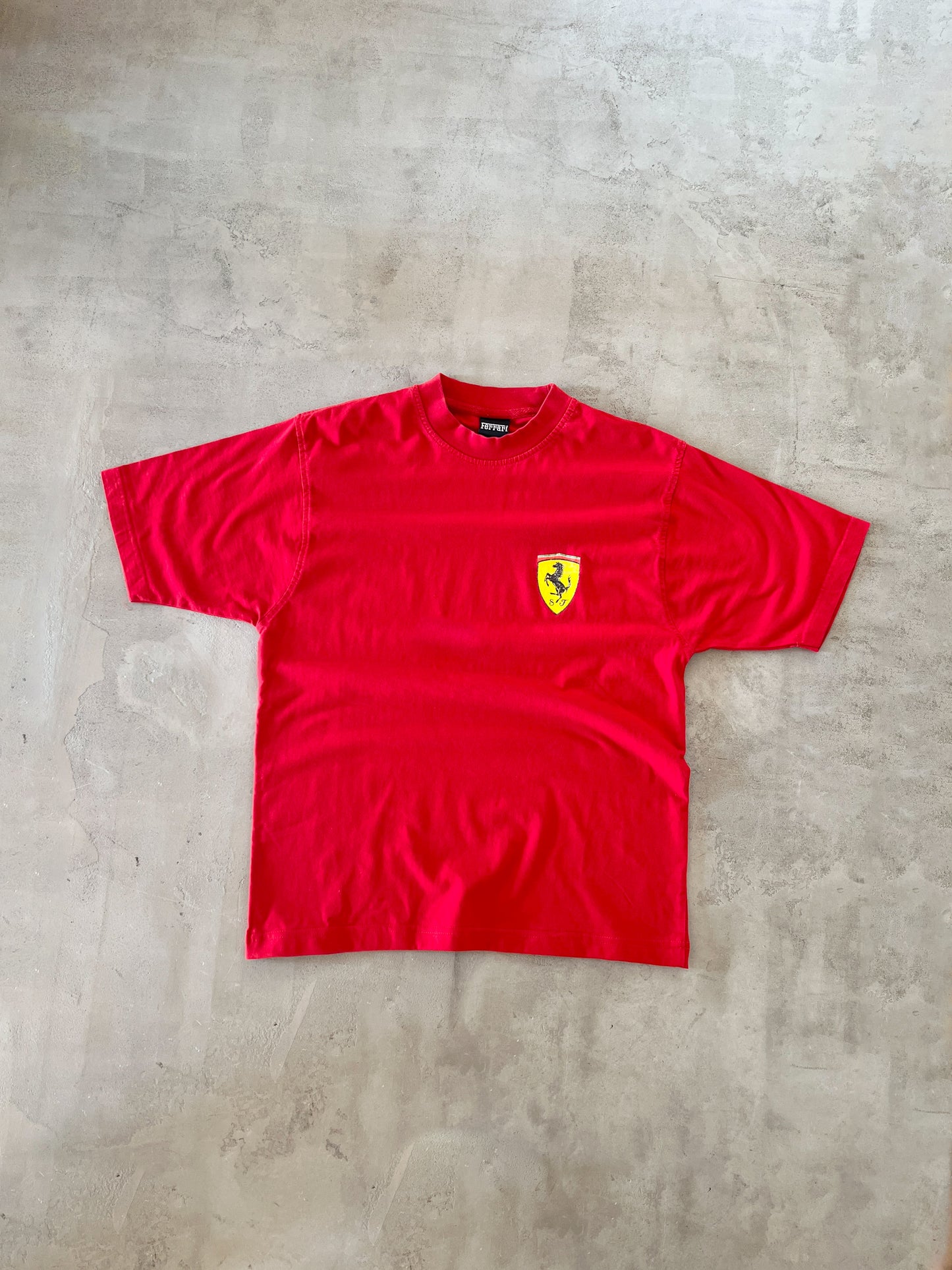 RED FERRARI TEE - 1990S - M/S