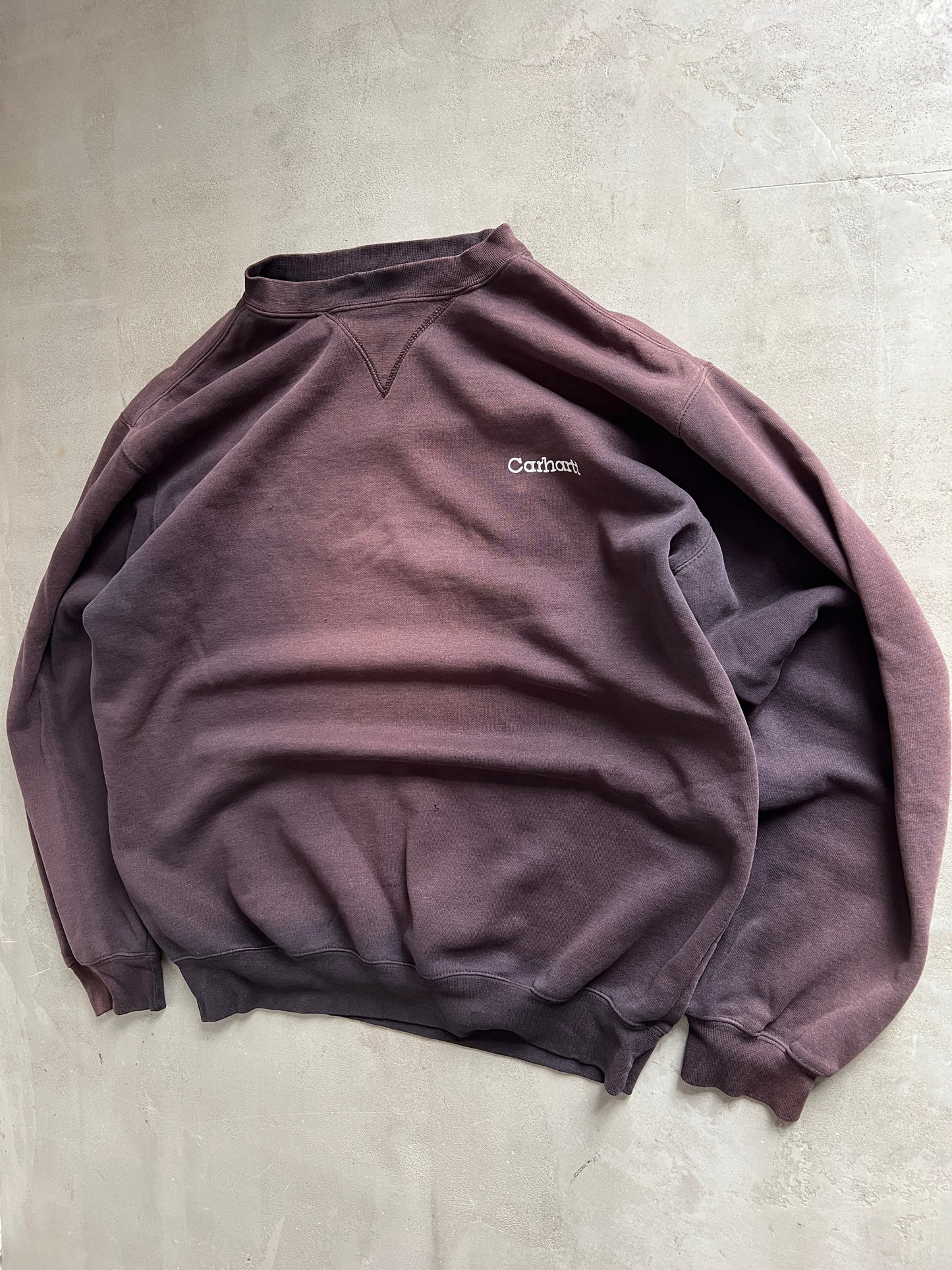 MOCHA CARHARTT SWEATER - 1990S - L