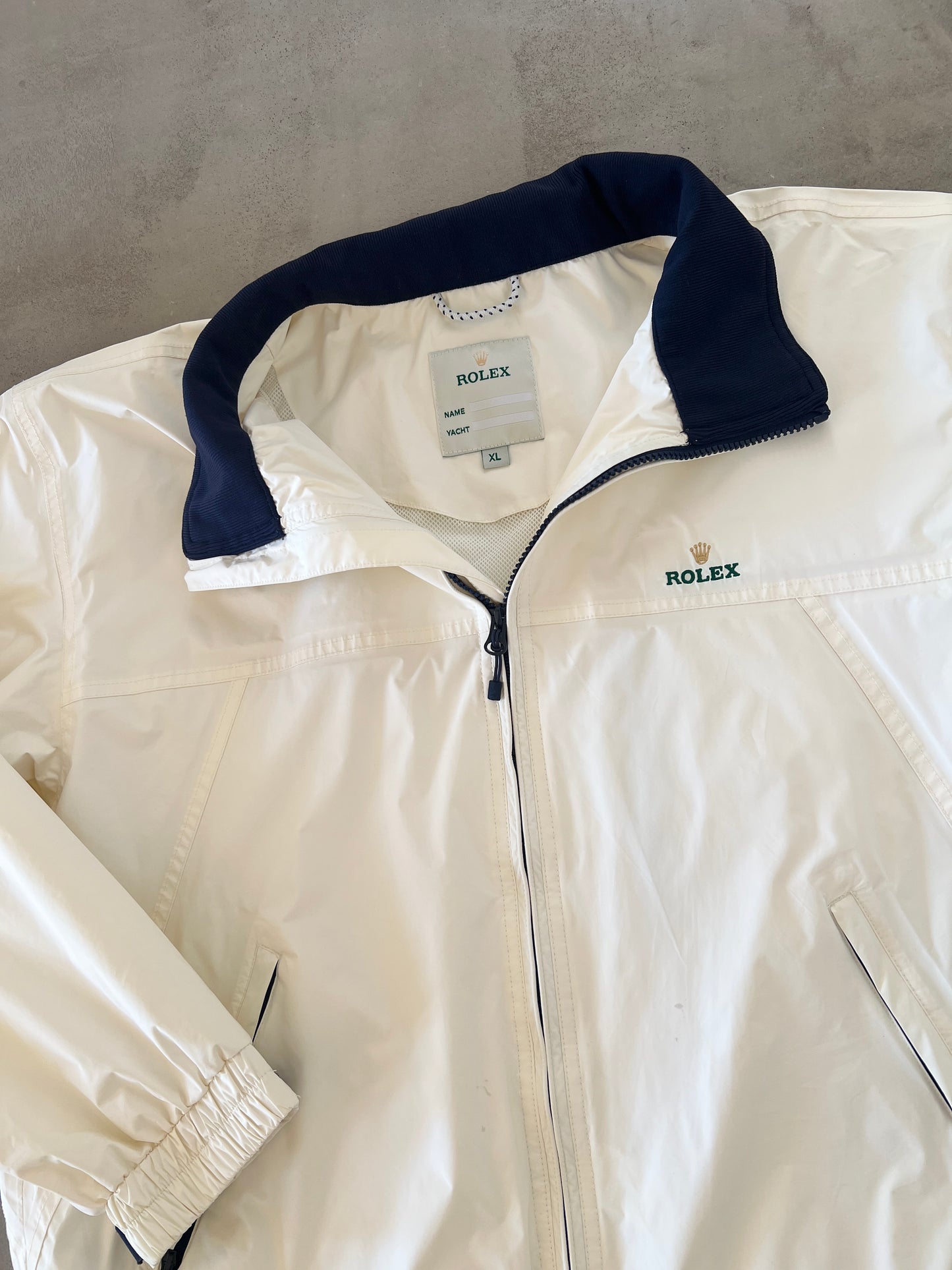CREME ROLEX YACHT JACKET - 2000S - L/XL