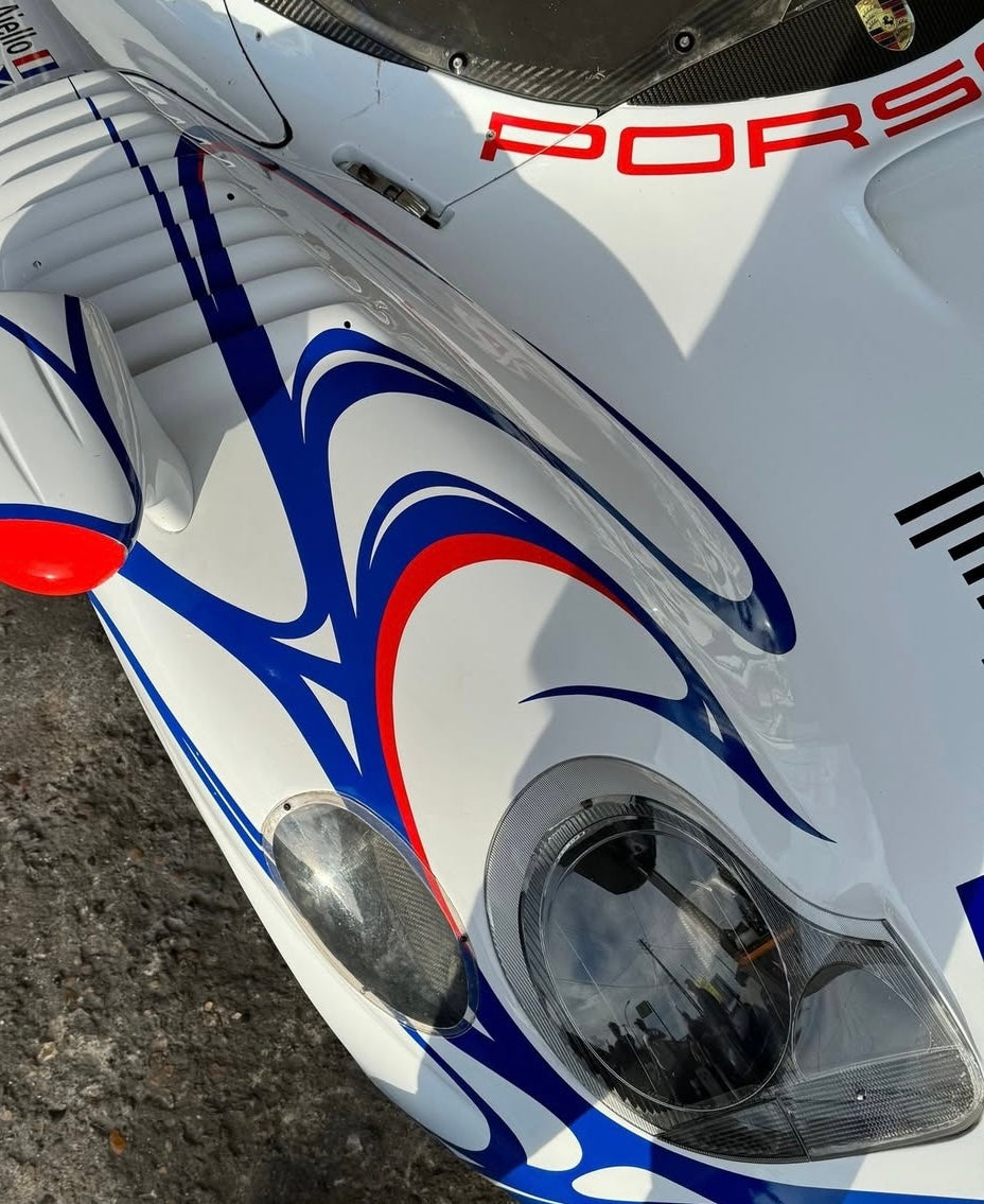 CREME WHITE PORSCHE 911 GT1 LE MANS TEE - 1998 - L