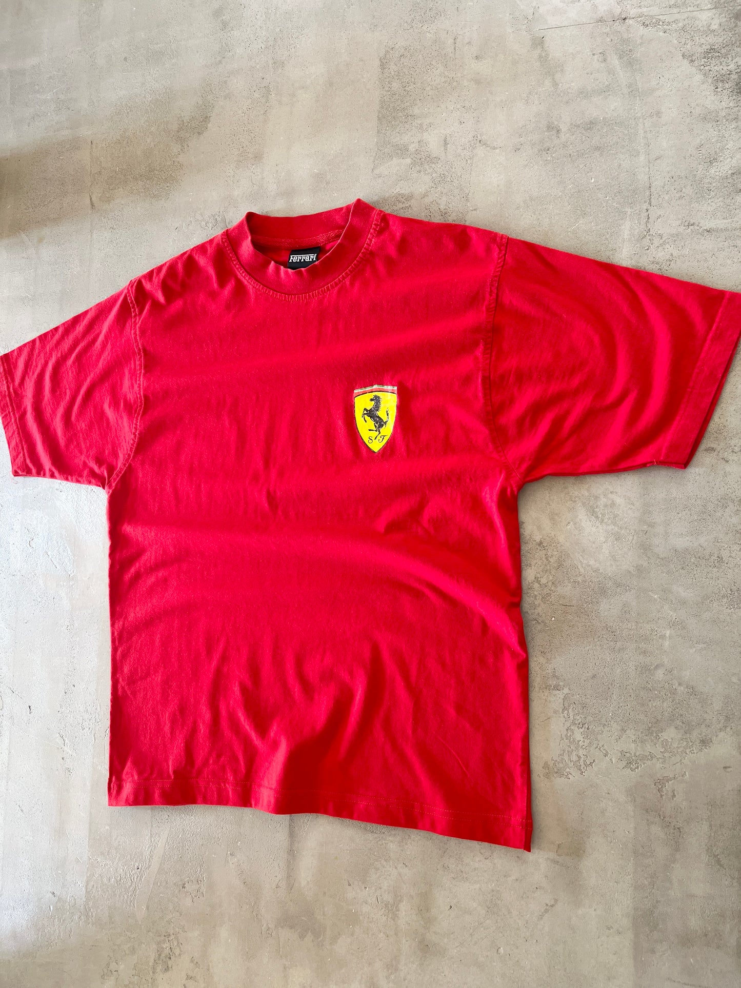 RED FERRARI TEE - 1990S - M/S