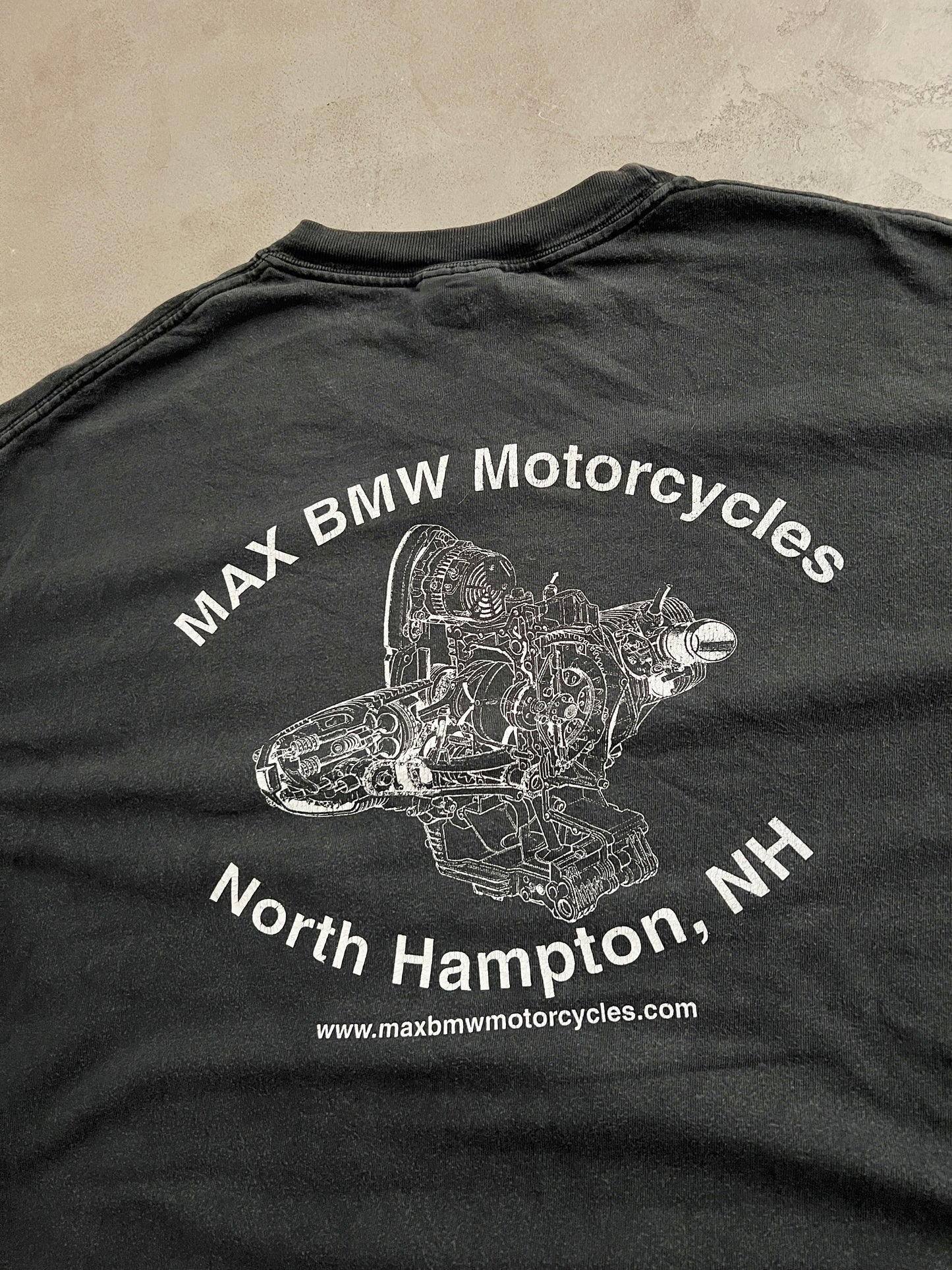 FADED BLACK BMW TEE - 1990S - XL