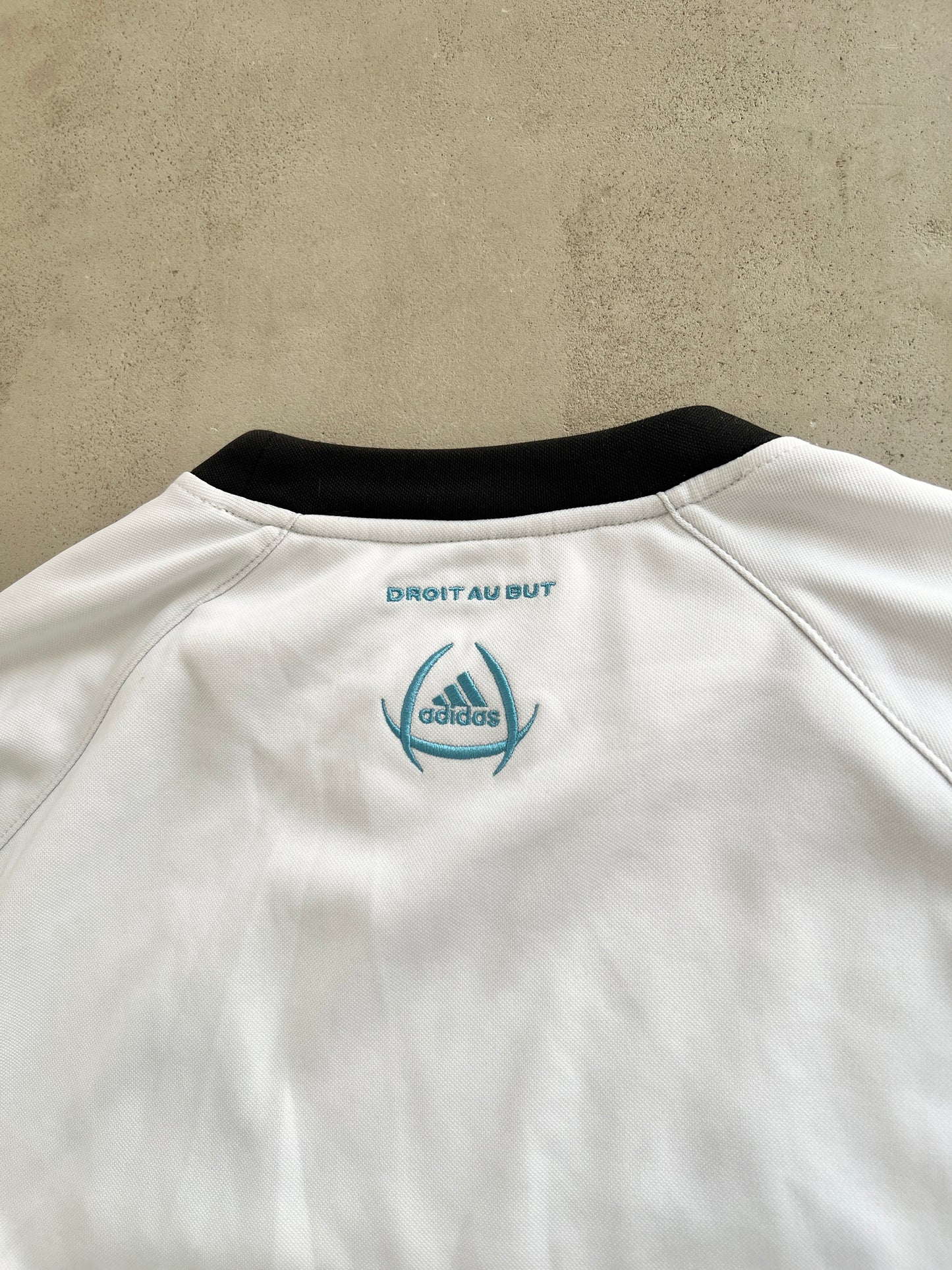 WHITE/BABY BLUE MARSEILLE SWEATER - 2000S - L/XL