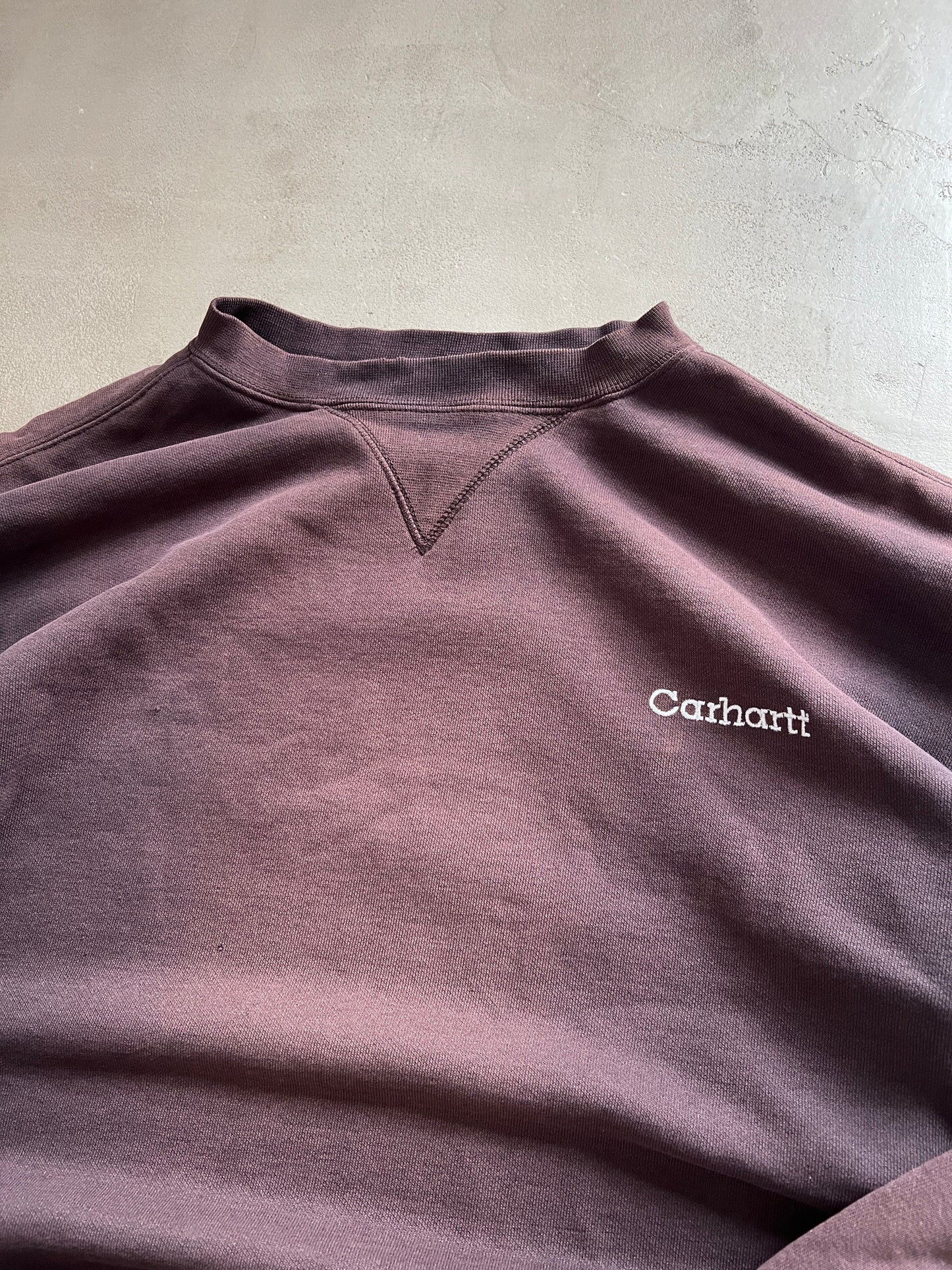 MOCHA CARHARTT SWEATER - 1990S - L