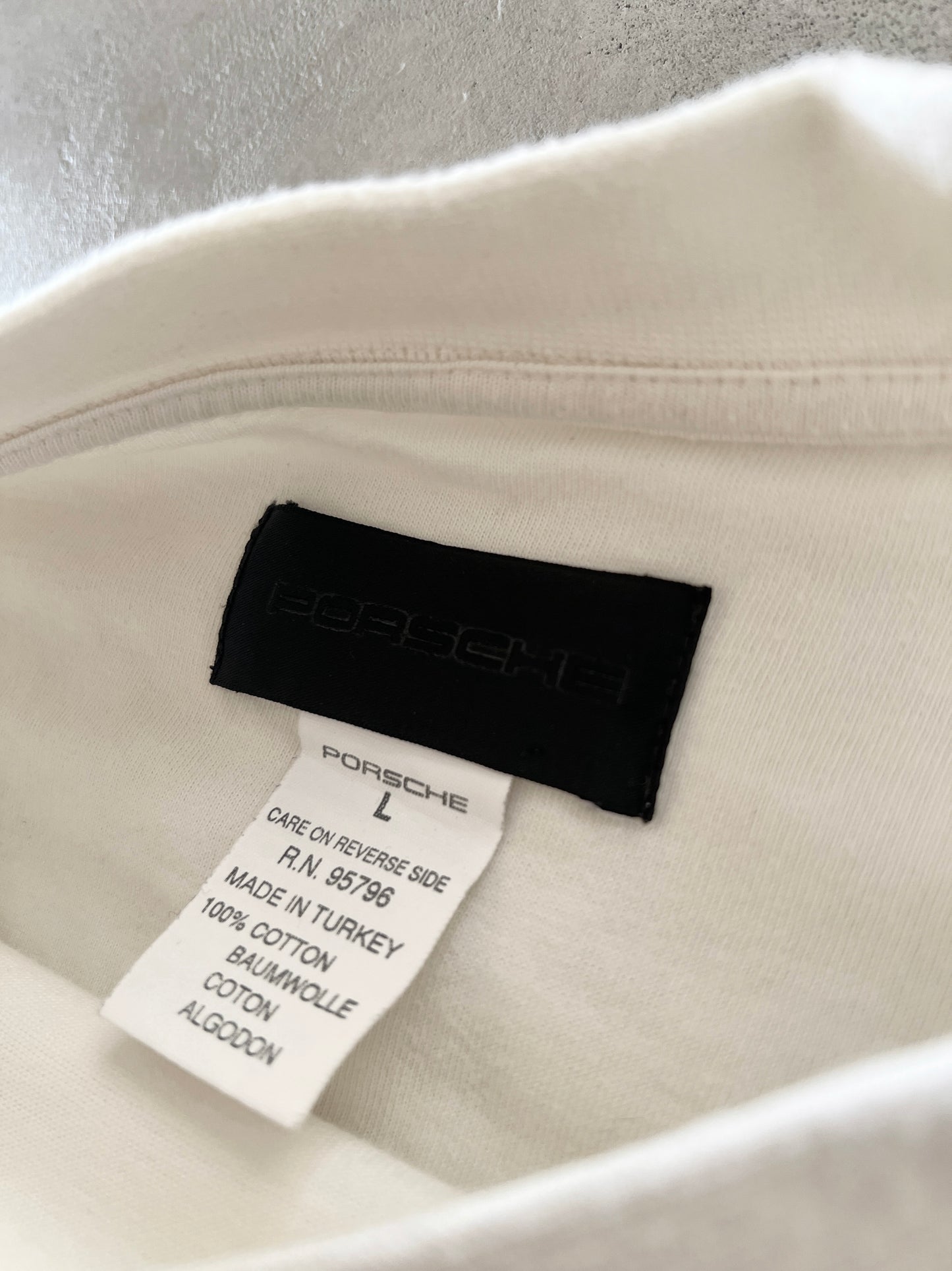 CREME WHITE PORSCHE 911 GT1 LE MANS TEE - 1998 - L