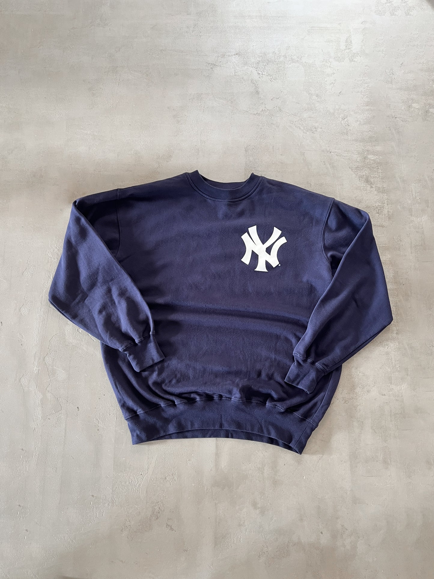 NAVY YANKEES LONGSLEEVE - 1990S - XL
