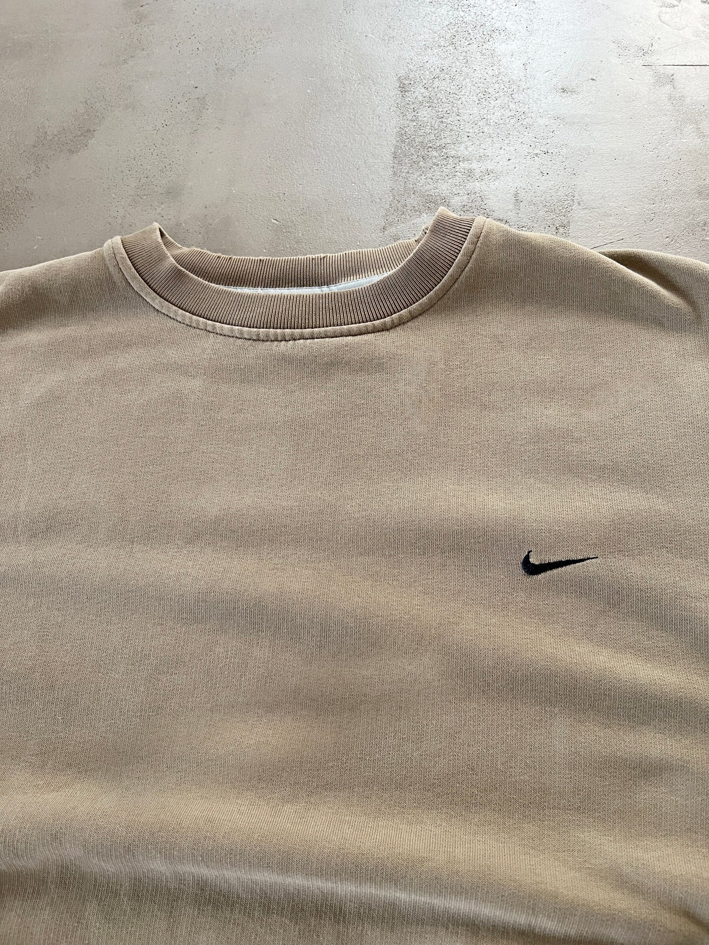 BEIGE NIKE SWEATER - 2000S - M