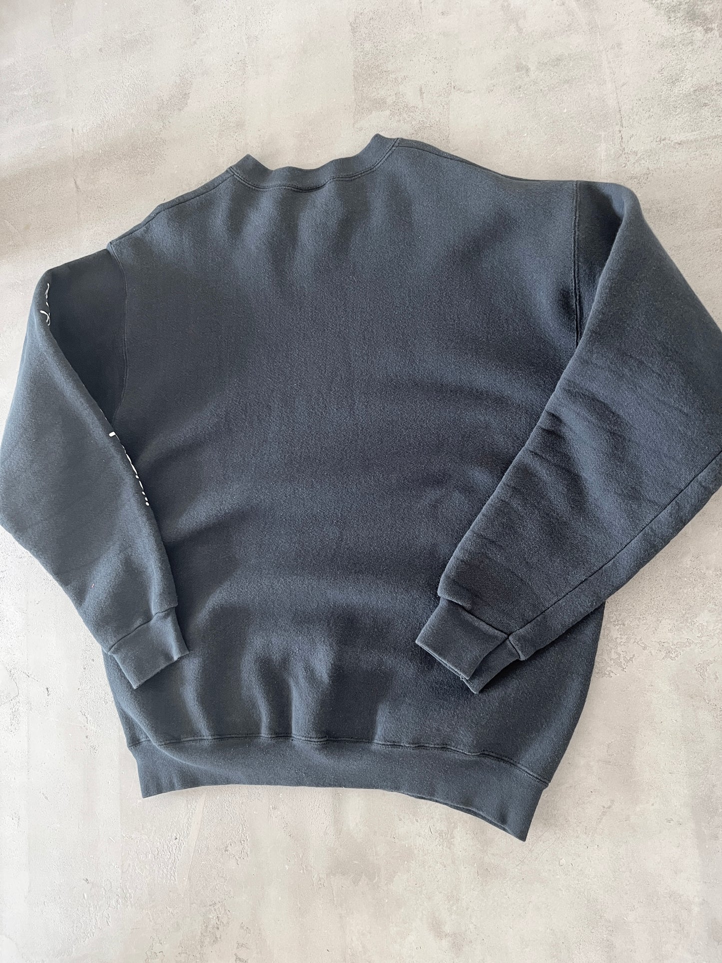 BLACK MICROSOFT PROMO SWEATER - 1990S - L/M