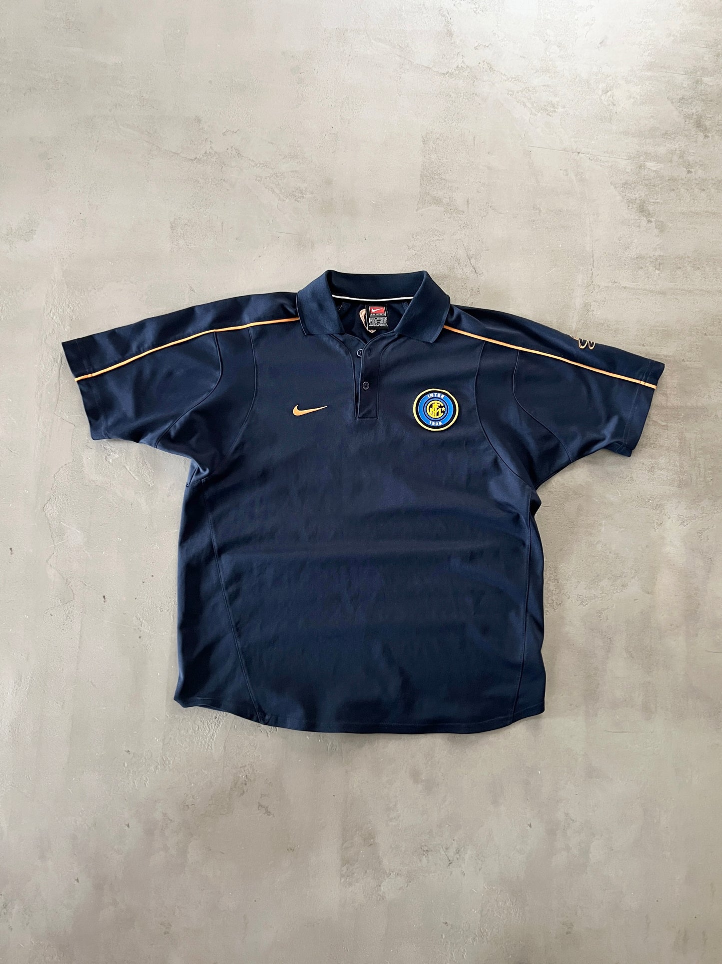 NAVY INTER MILAN NIKE POLO - 2000S - L/M