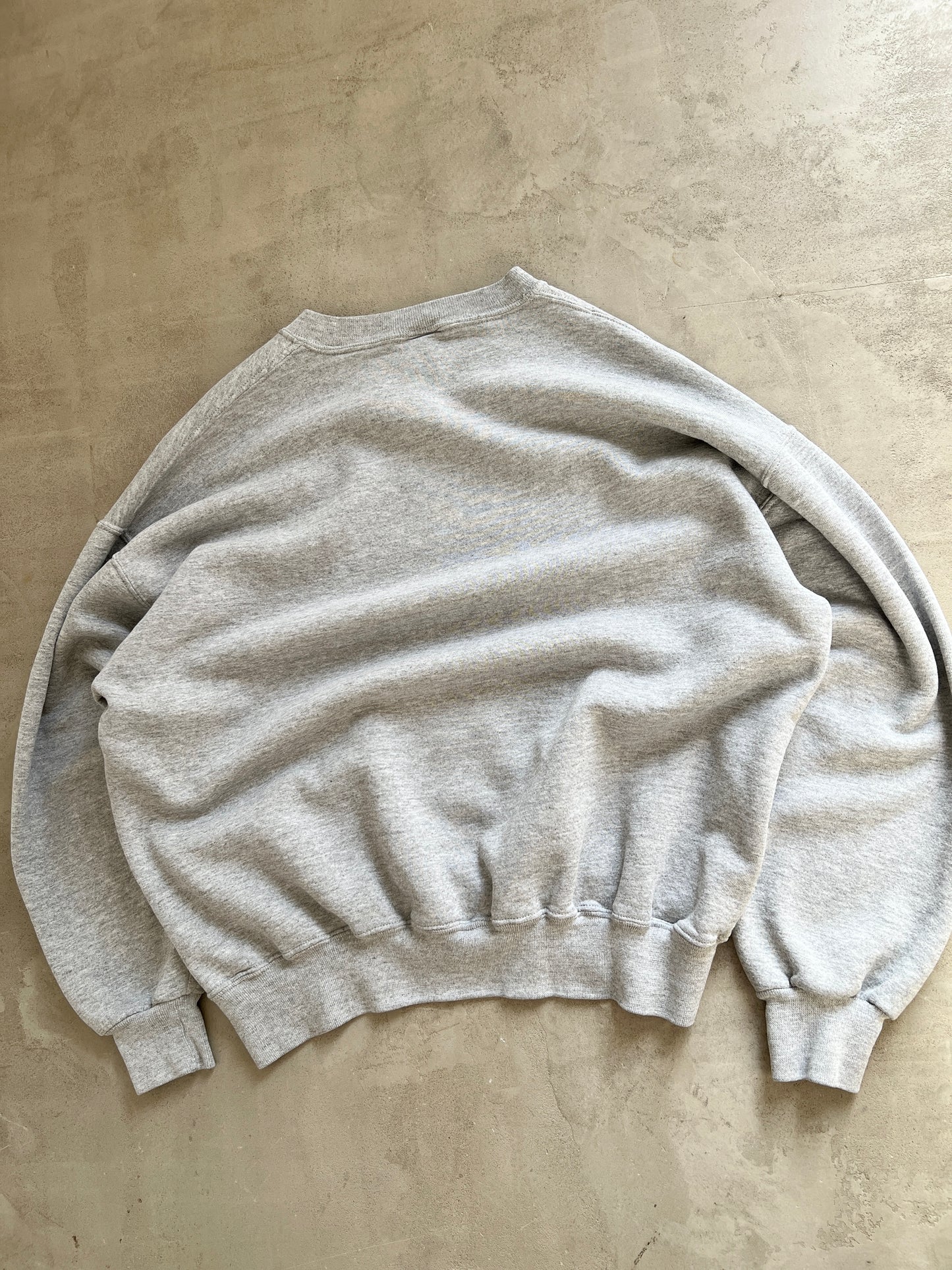 GREY RUSSELL SWEATER - 1990S - M
