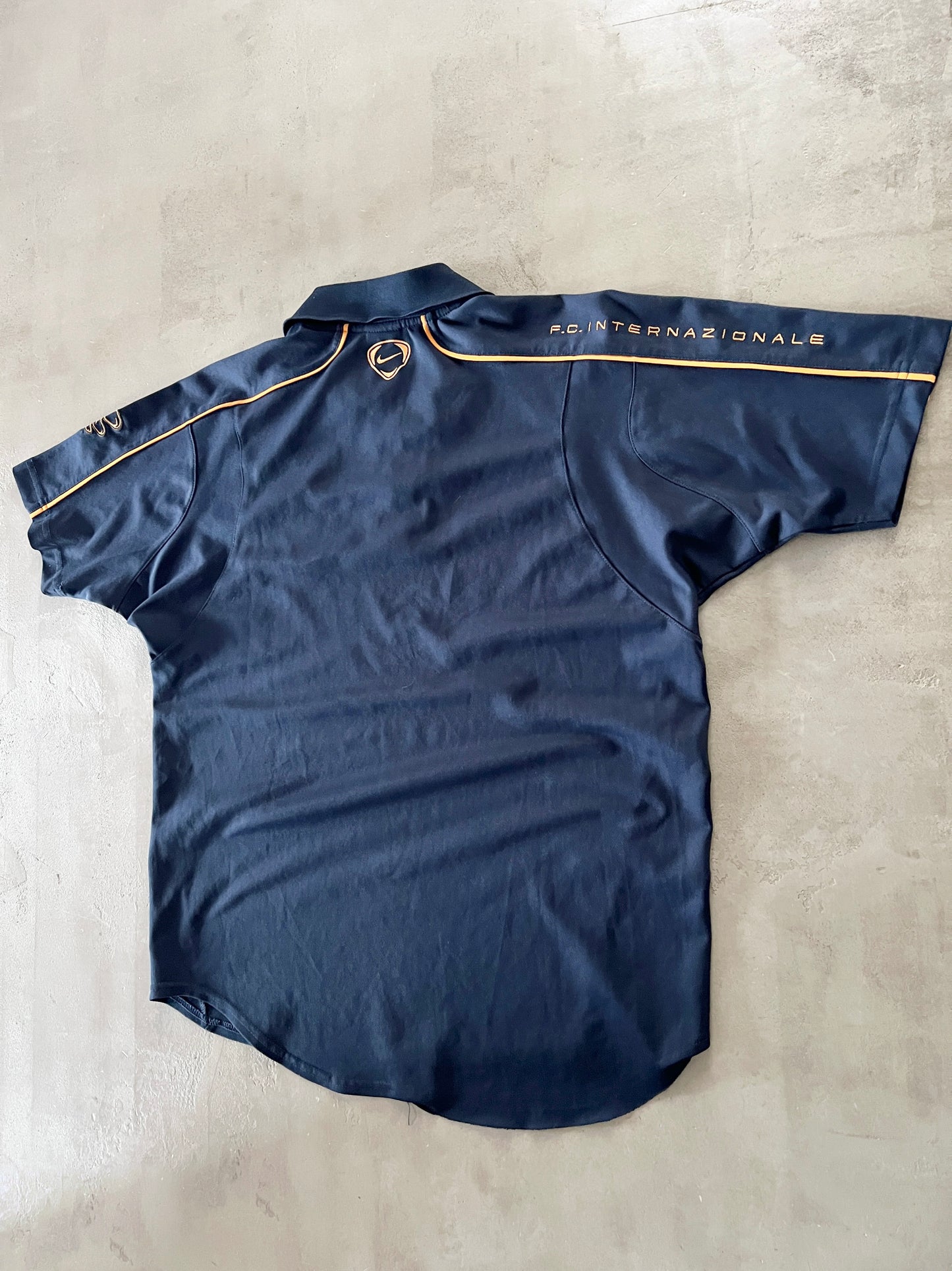 NAVY INTER MILAN NIKE POLO - 2000S - L/M
