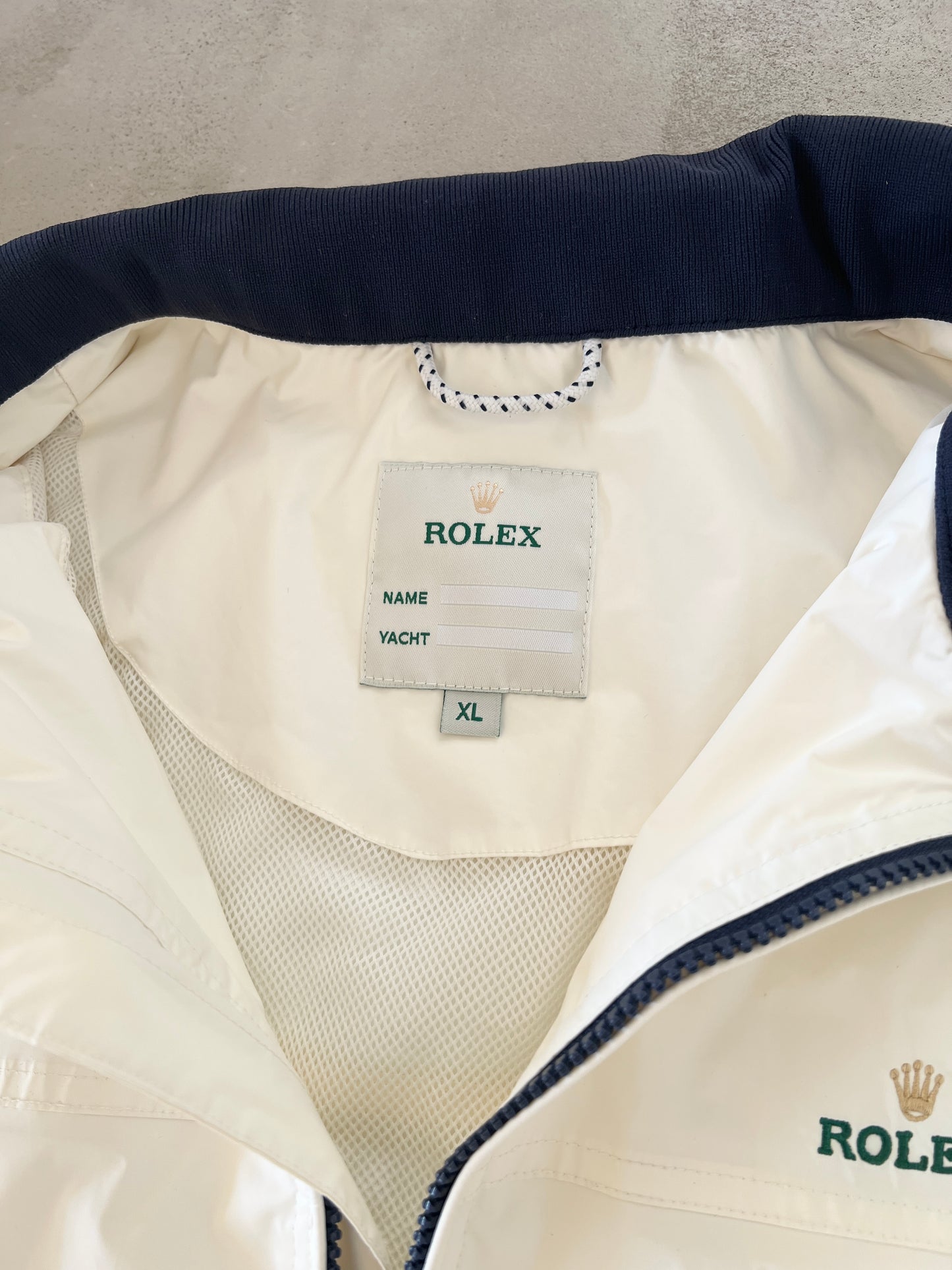 CREME ROLEX YACHT JACKET - 2000S - L/XL