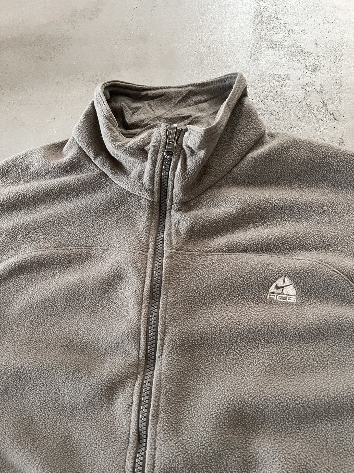 BEIGE NIKE ACG FLEECE JACKET - 2000S - L