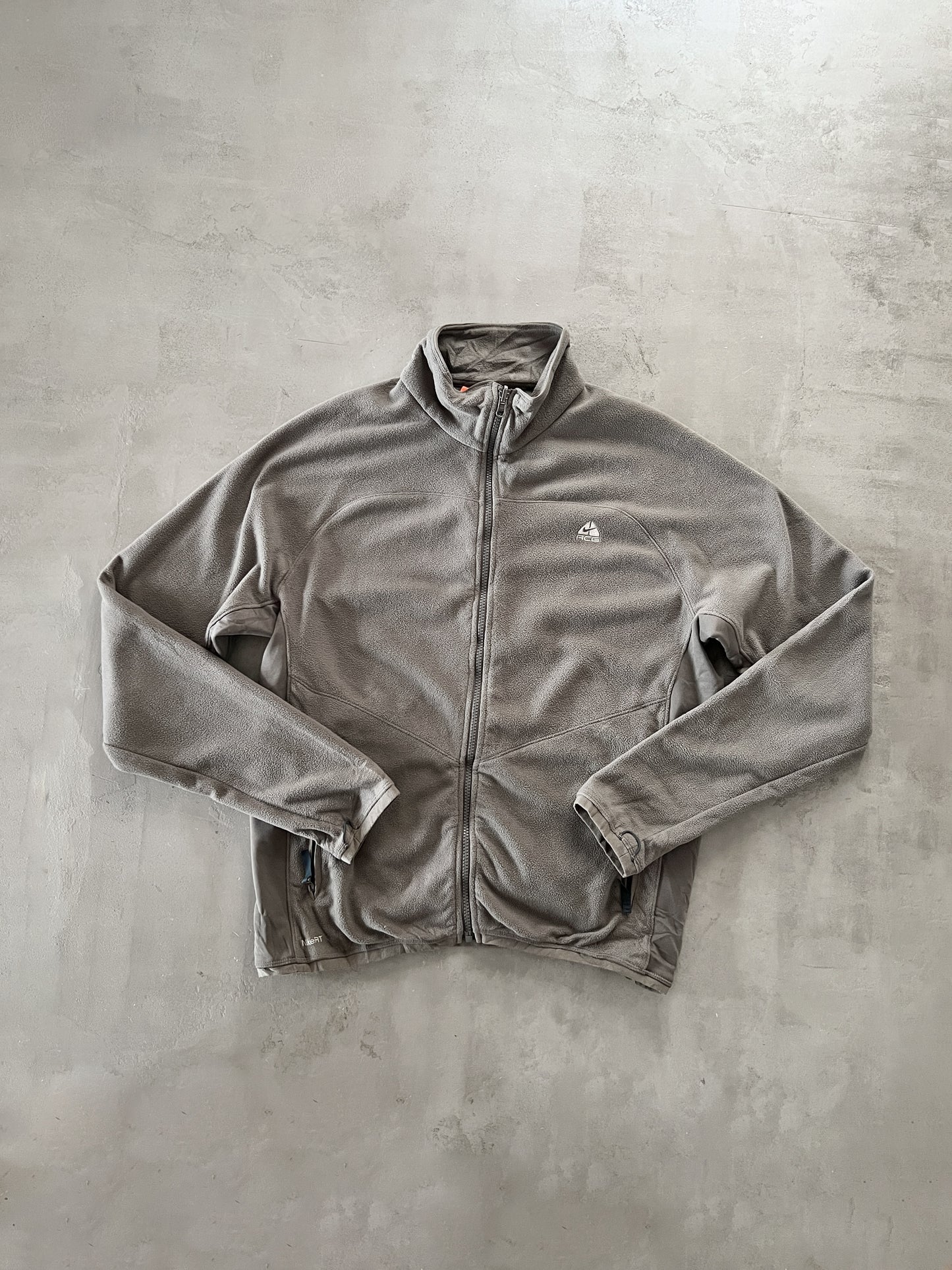 BEIGE NIKE ACG FLEECE JACKET - 2000S - L