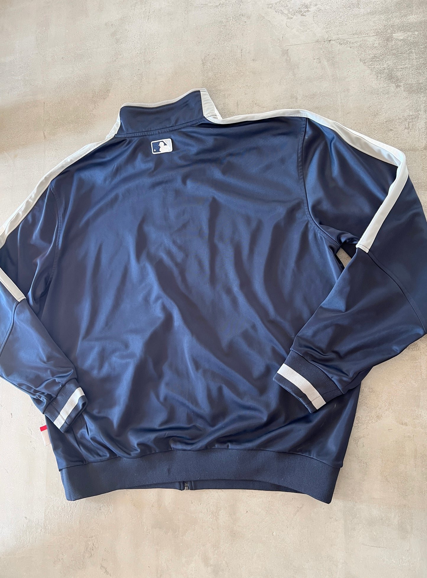 NAVY YANKEES JACKET - 1990S - XL