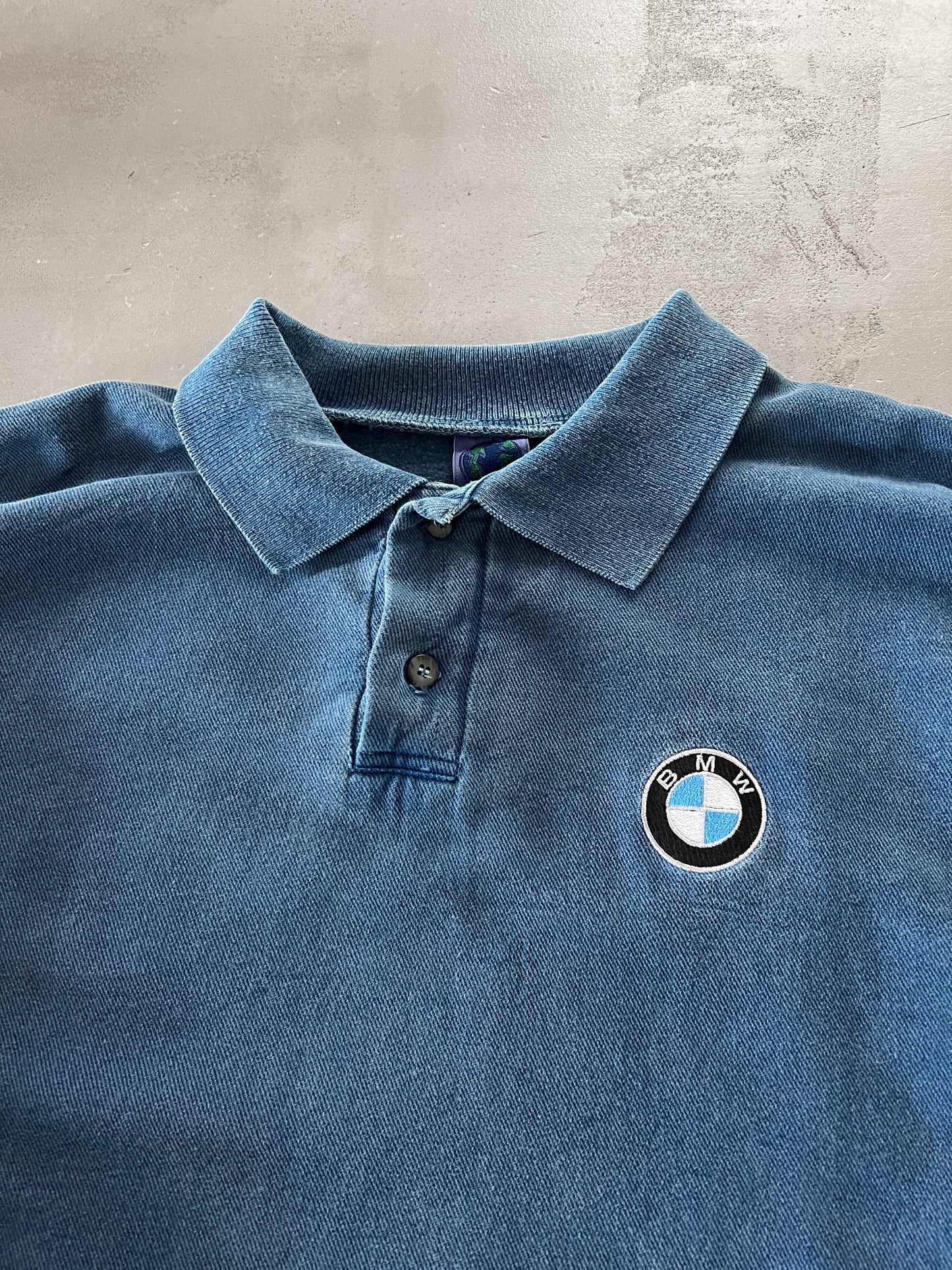 BLUE BMW SWEATER - 1990S - L/XL