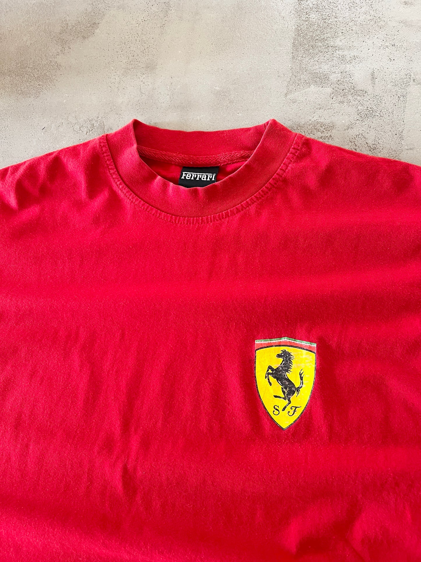 RED FERRARI TEE - 1990S - M/S