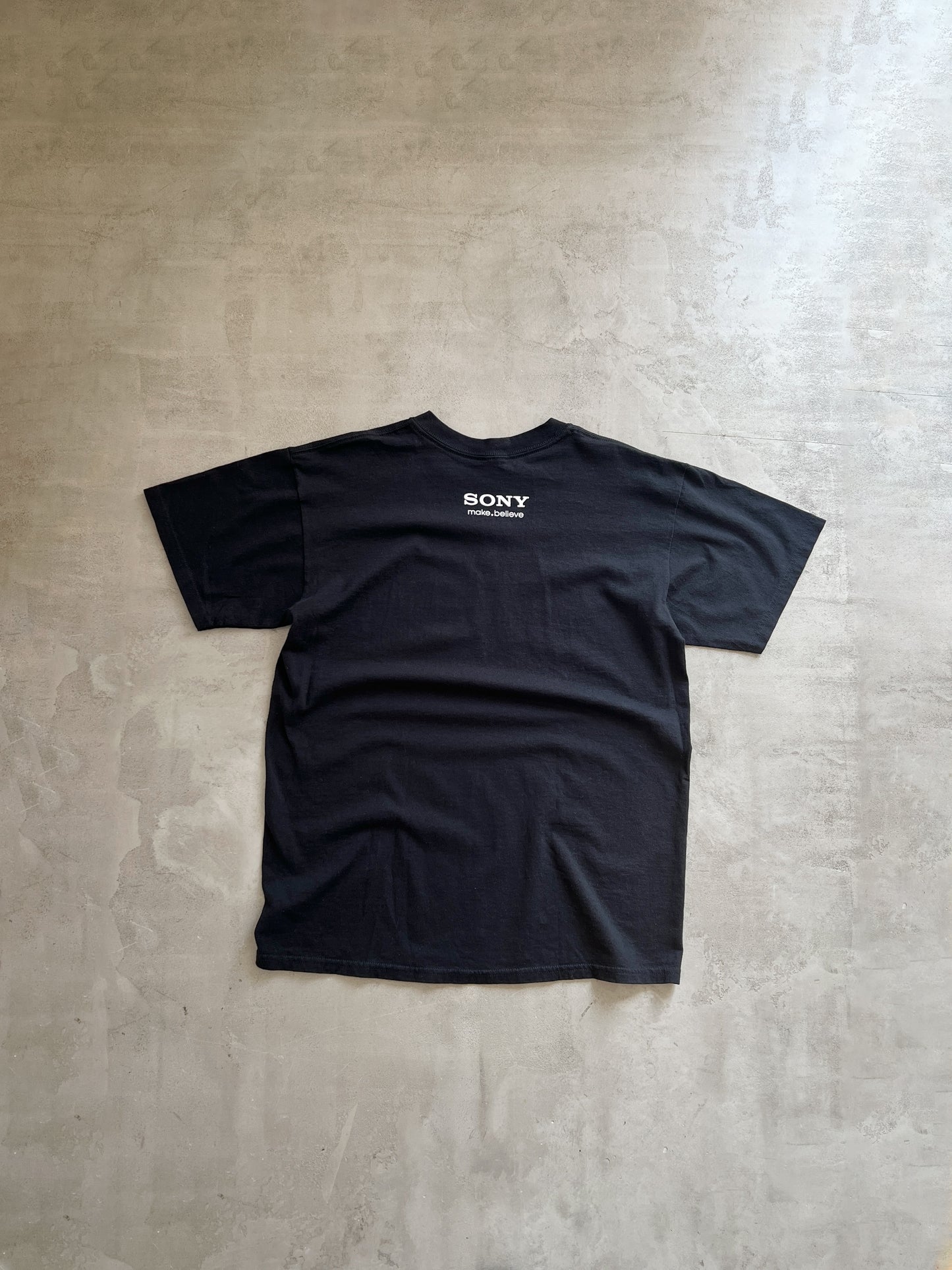 BLACK SONY TEE - 1990S - M