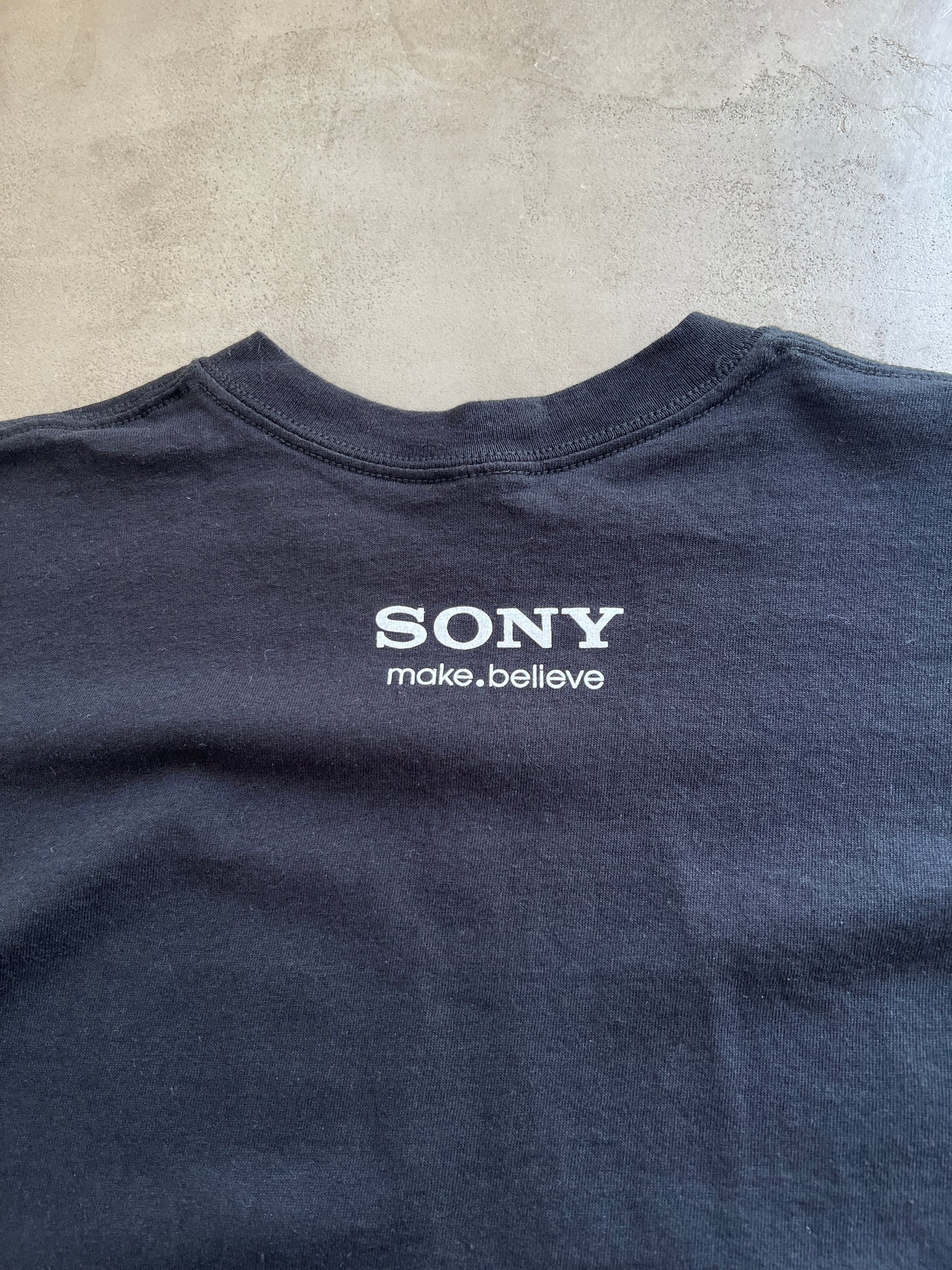 BLACK SONY TEE - 1990S - M