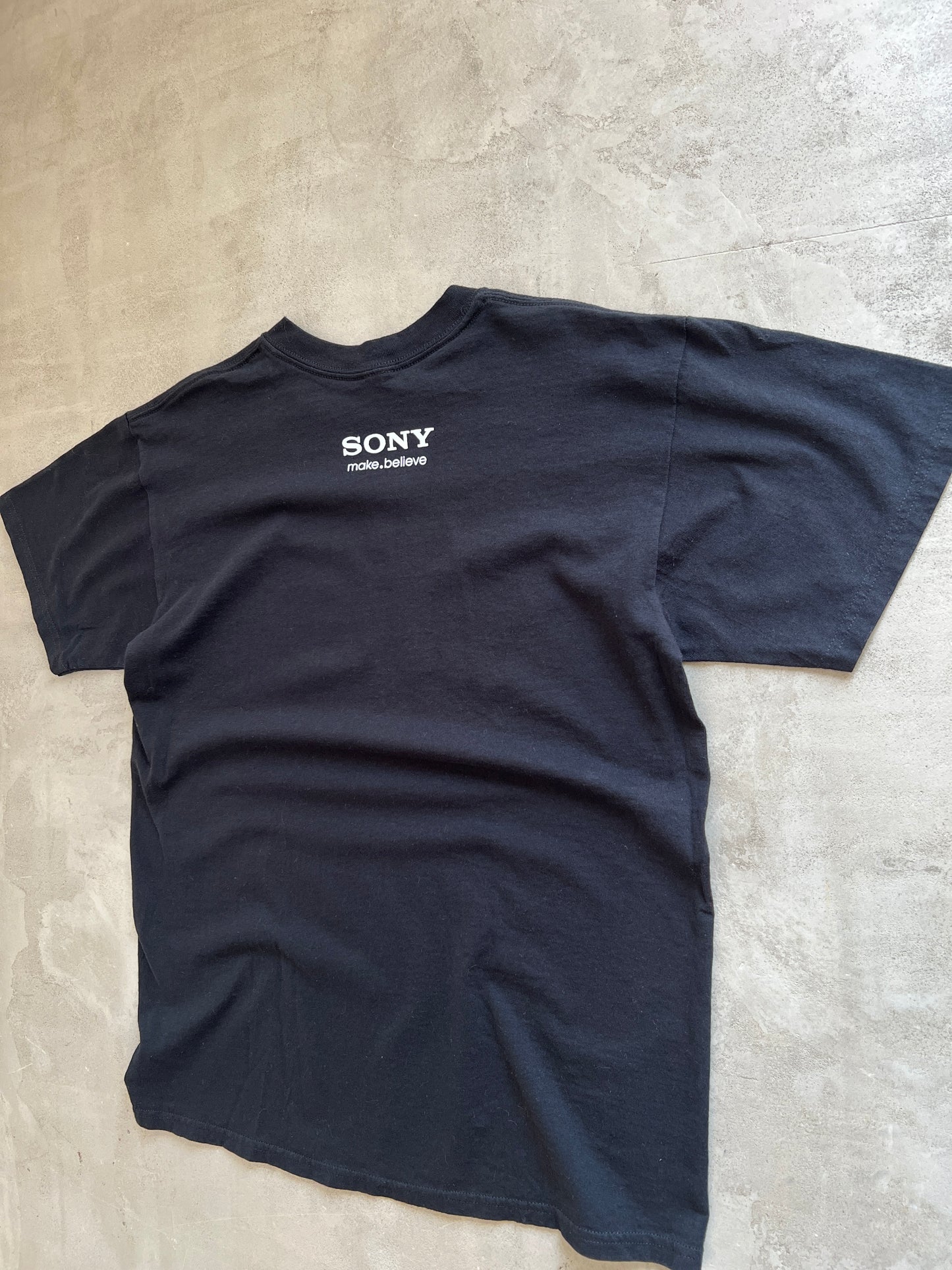 BLACK SONY TEE - 1990S - M