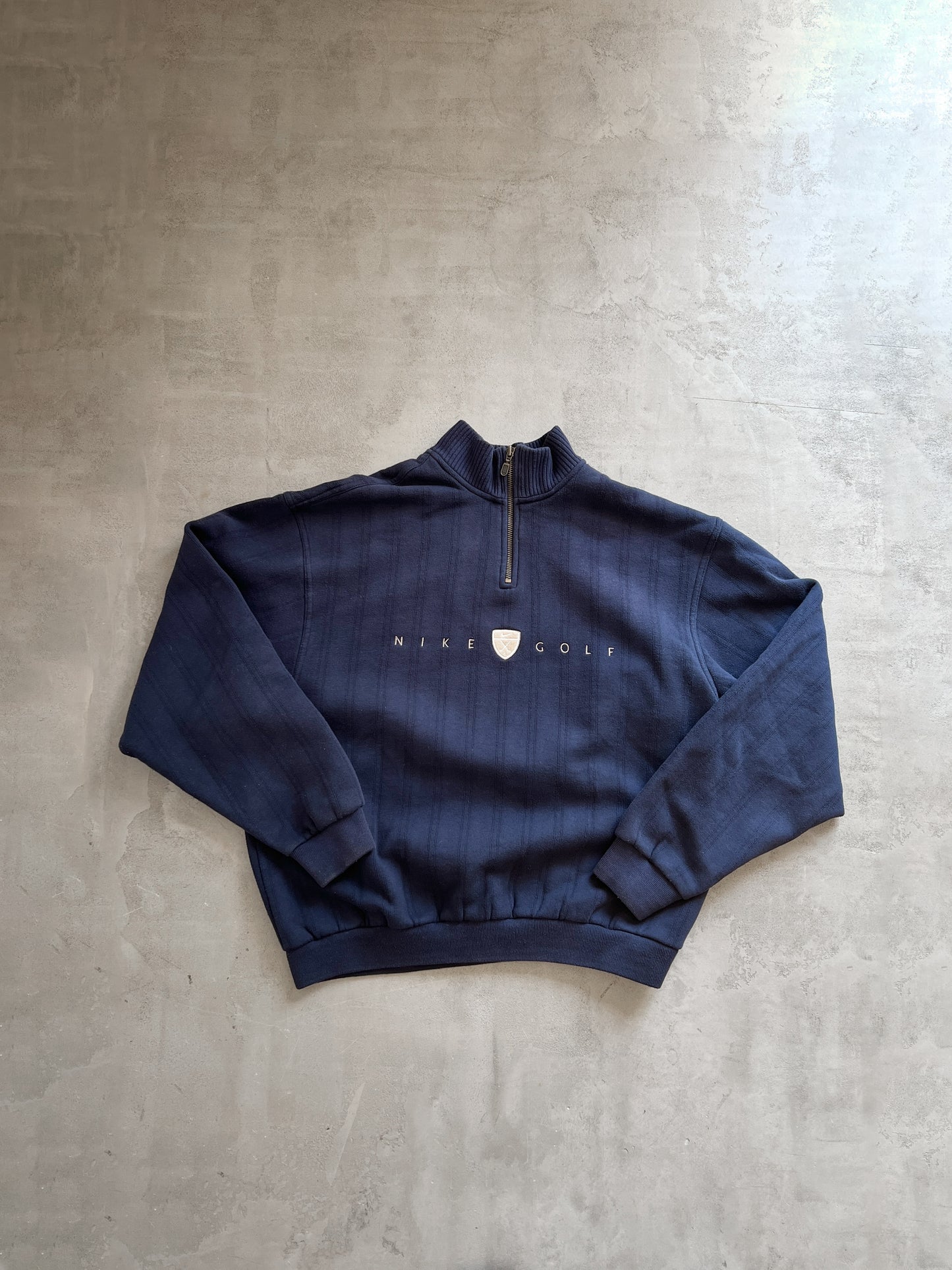 NAVY NIKE GOLF HALF ZIP - 2000S - M