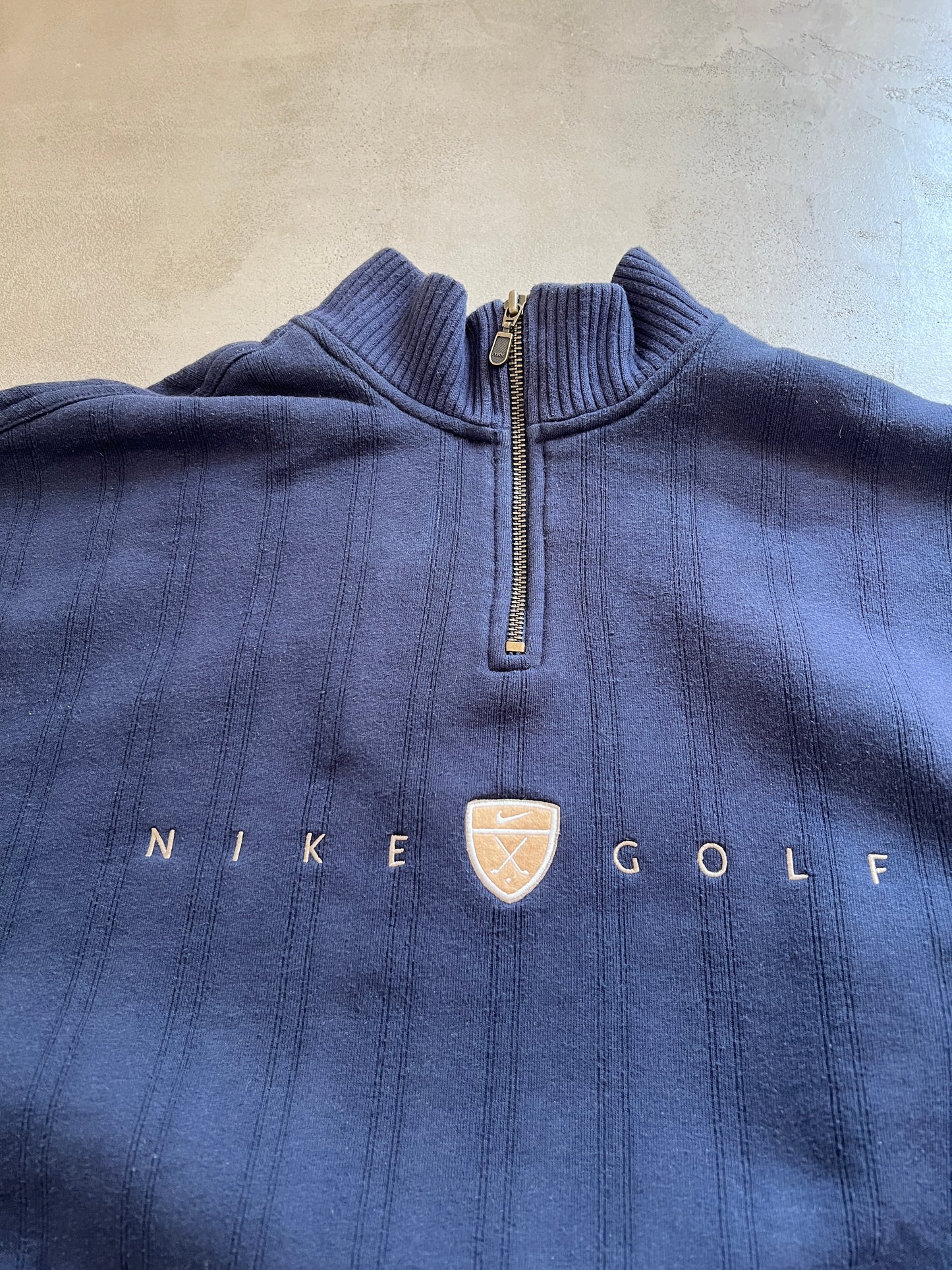 NAVY NIKE GOLF HALF ZIP - 2000S - M