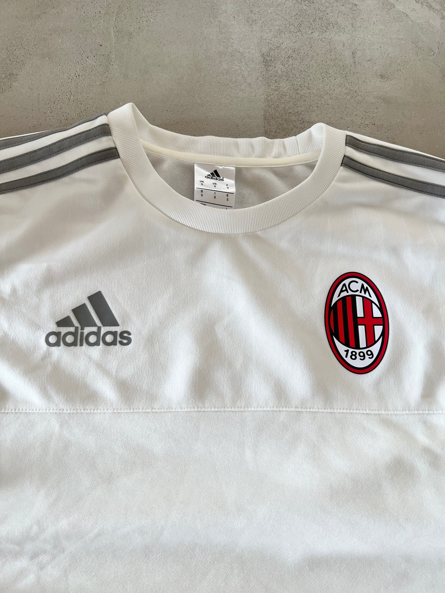 WHITE AC MILAN LONGSLEEVE - 2000S - M/L