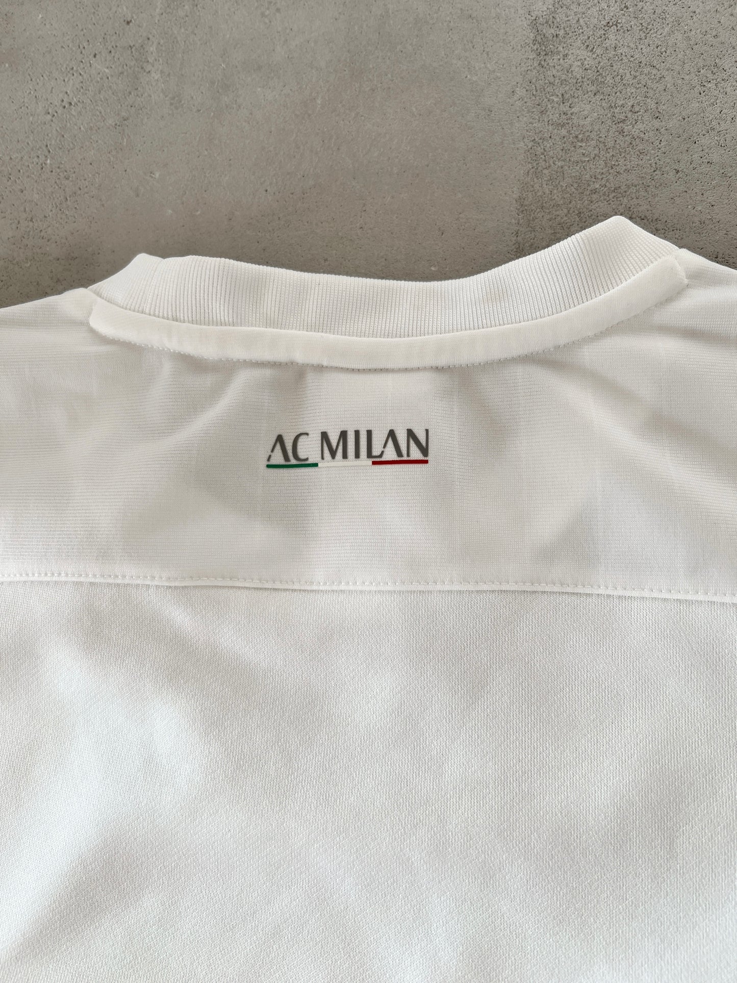 WHITE AC MILAN LONGSLEEVE - 2000S - M/L