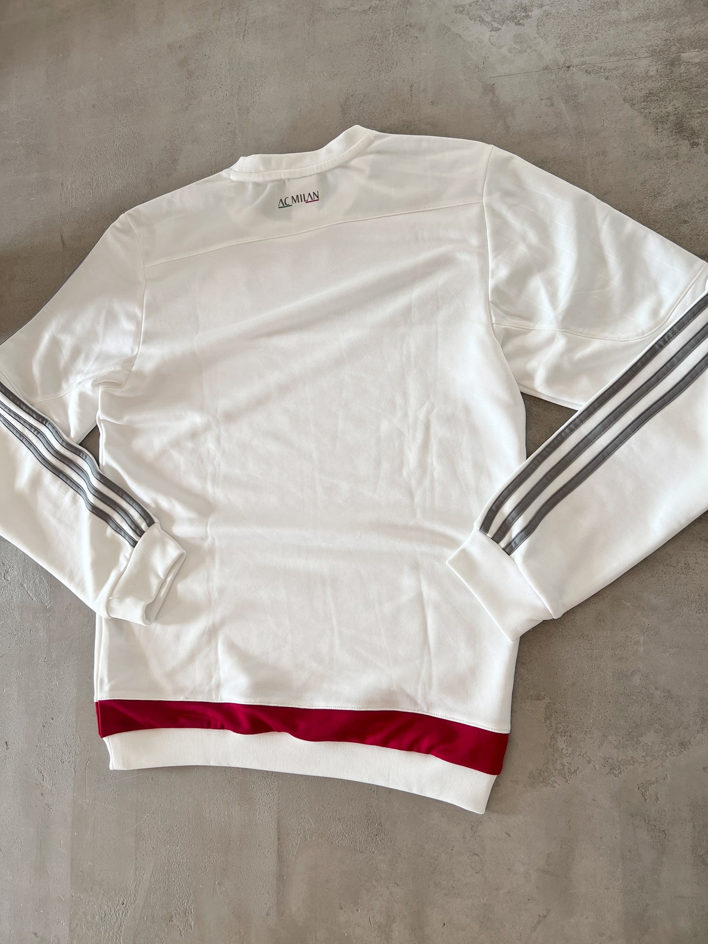 WHITE AC MILAN LONGSLEEVE - 2000S - M/L