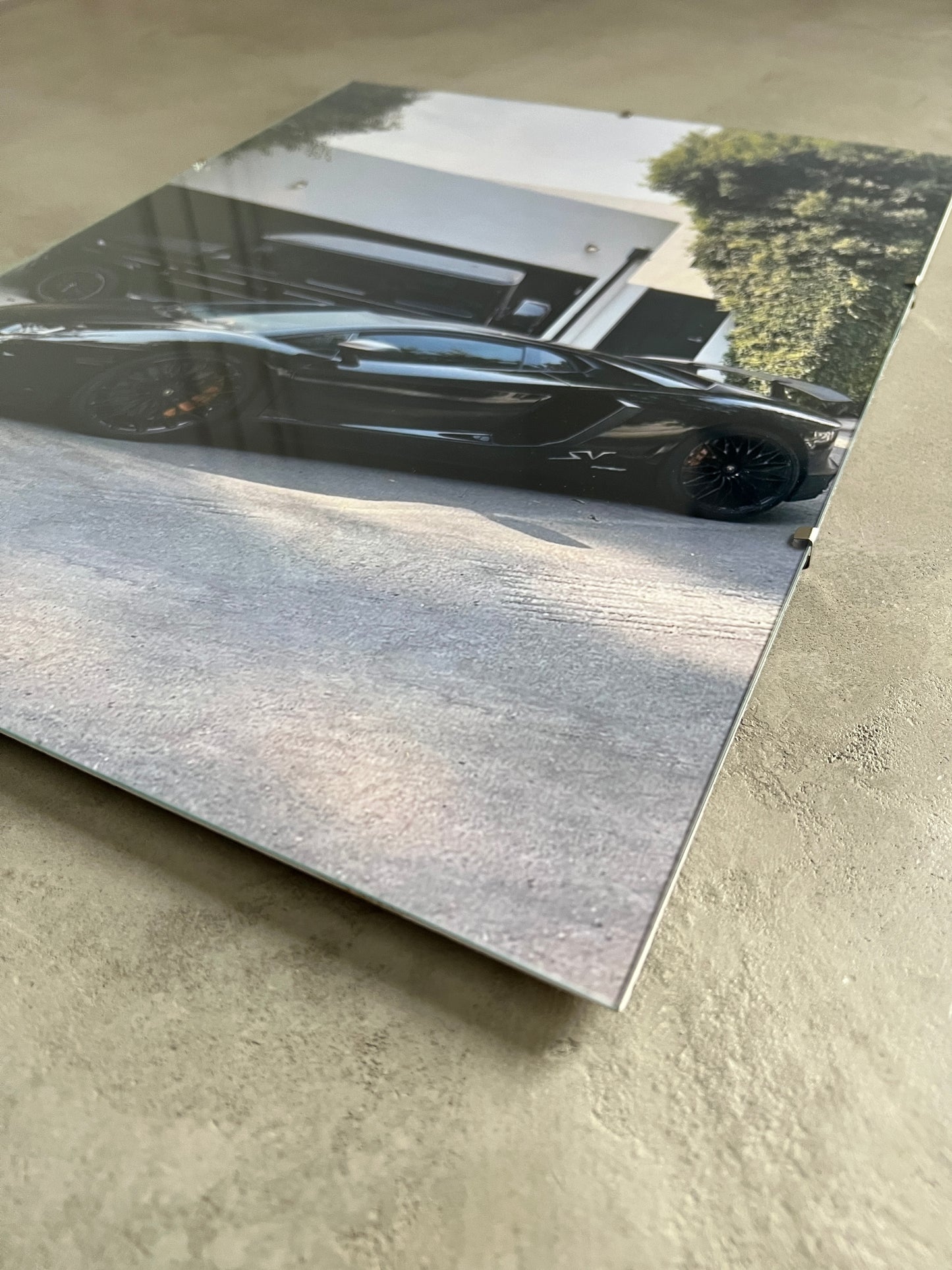 ALL BLACK LAMBO SVJ x G-CLASS GLASS PRINT