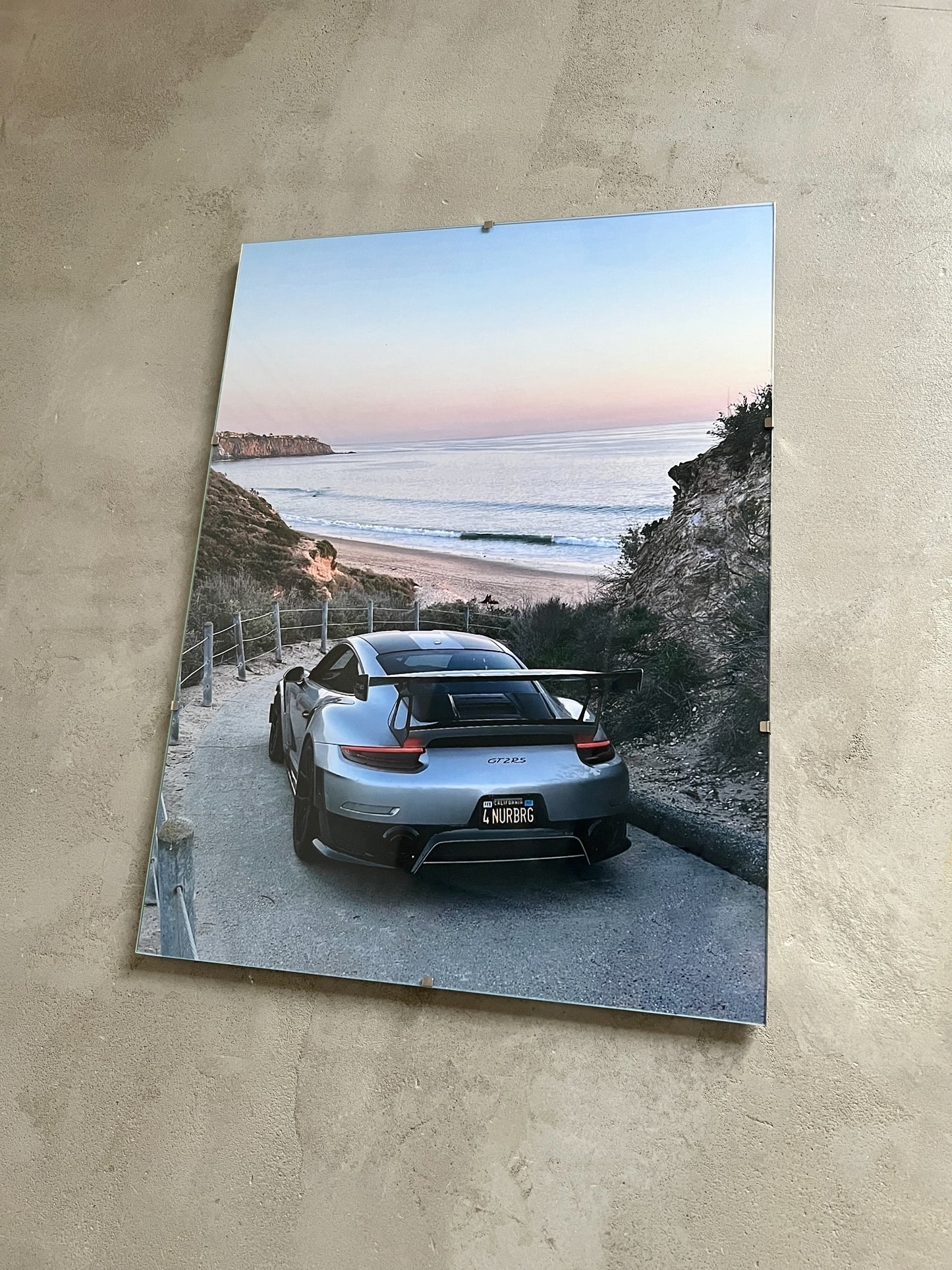 PORSCHE GT2 RS x OCEAN GLASS PRINT