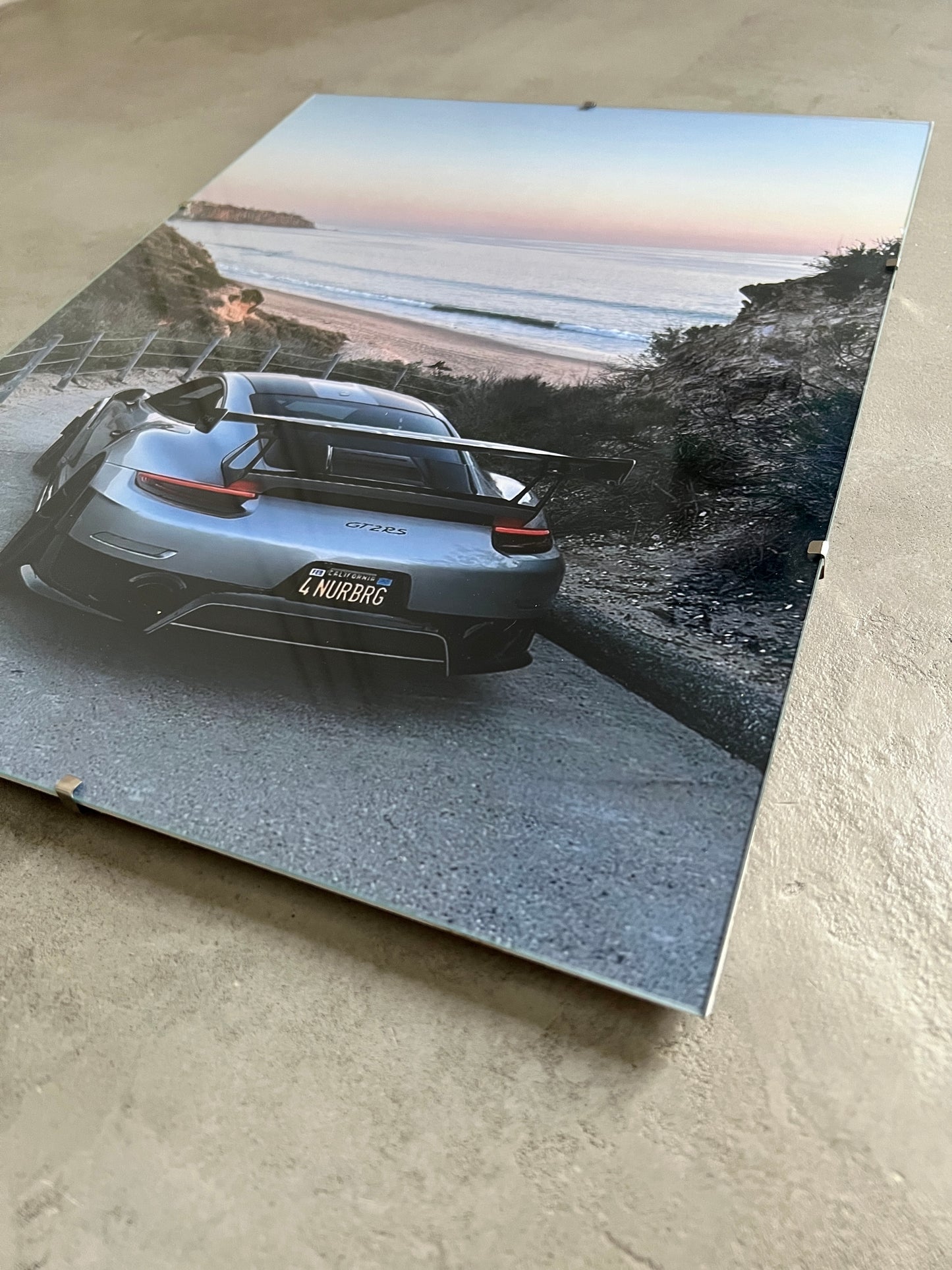 PORSCHE GT2 RS x OCEAN GLASS PRINT