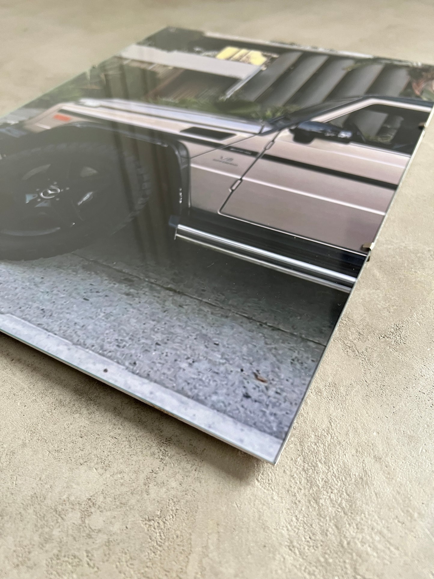 BEIGE G63 IN LA GLASS PRINT
