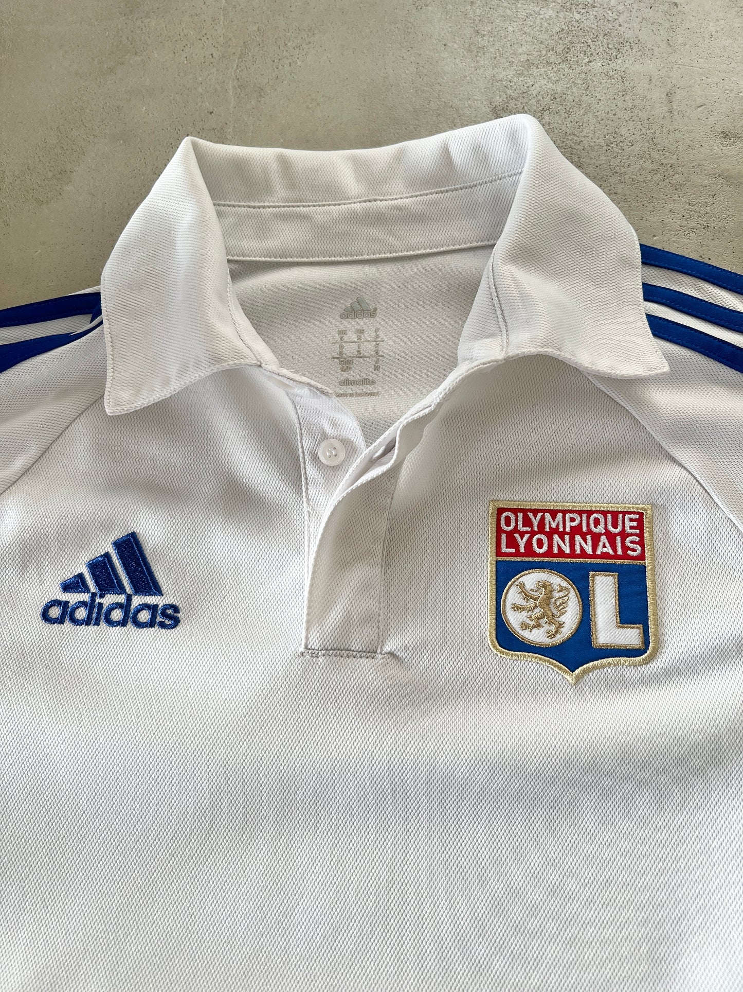 WHITE OLYMPIQUE LYON POLO - 2000S - M/S