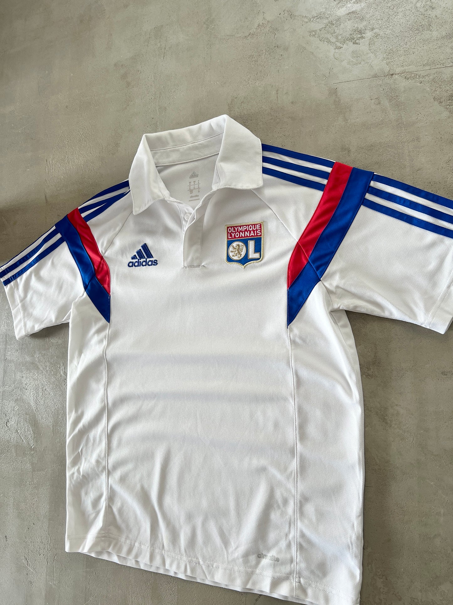 WHITE OLYMPIQUE LYON POLO - 2000S - M/S