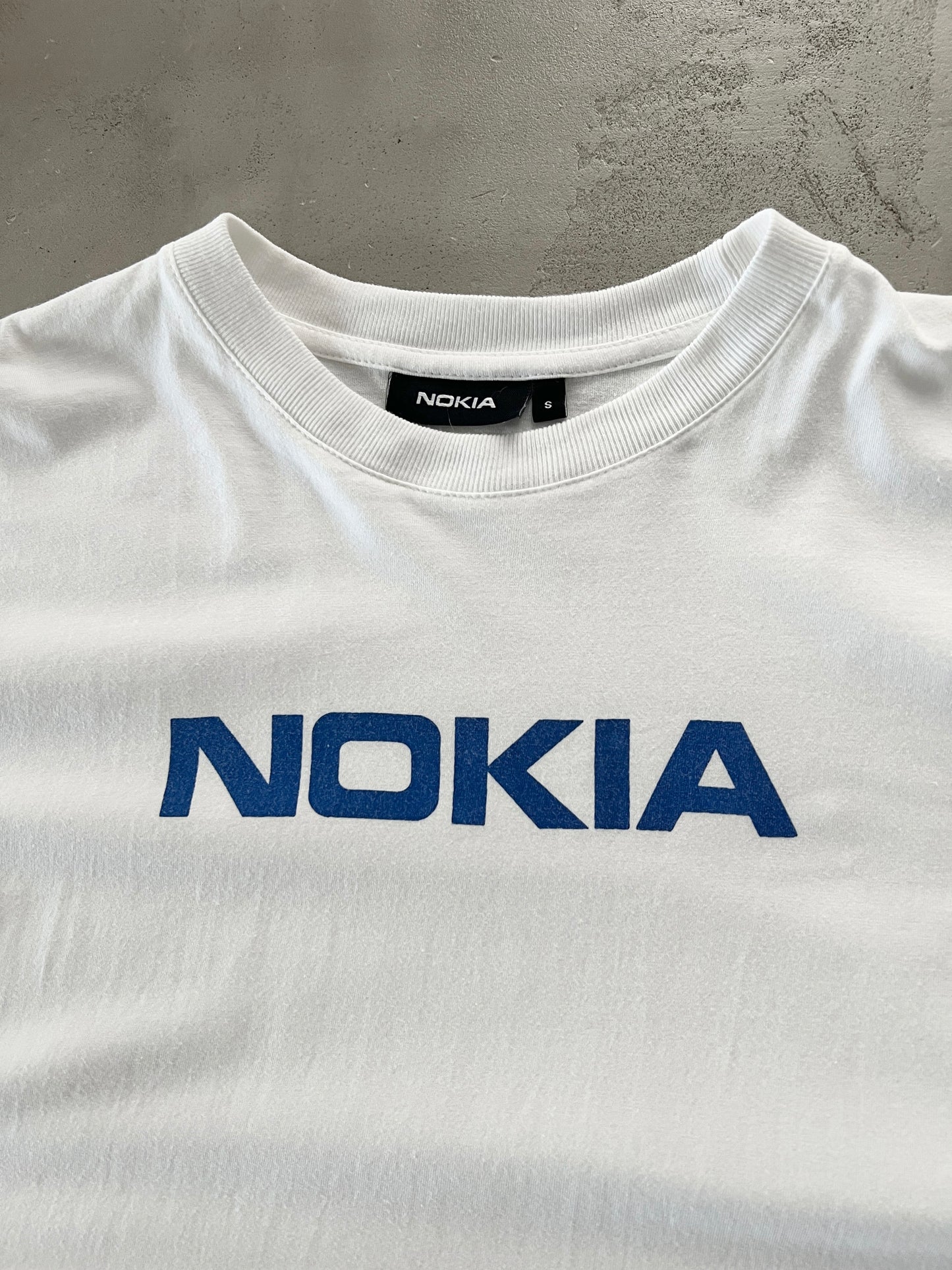 WHITE NOKIA PROMO TEE - 2000S - S