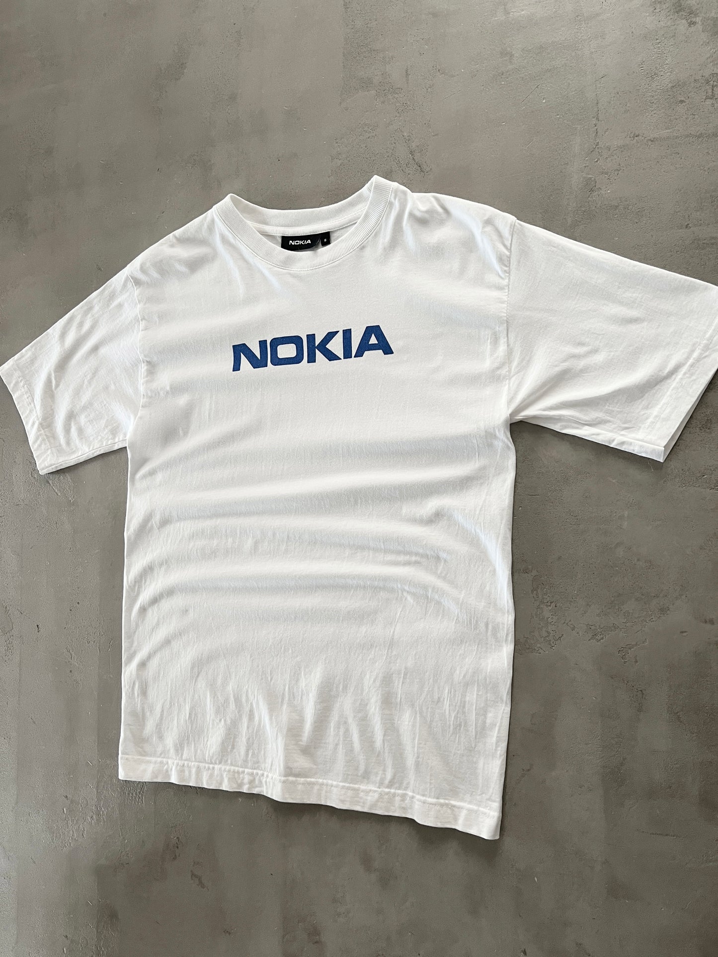 WHITE NOKIA PROMO TEE - 2000S - S