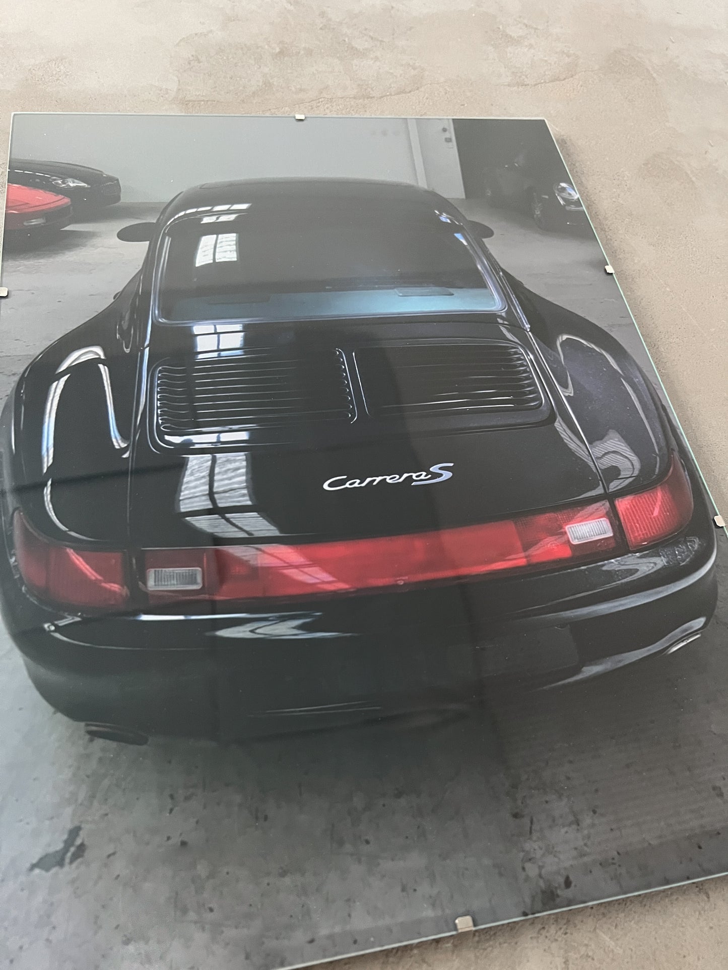 PORSCHE 993 GLASS PRINT