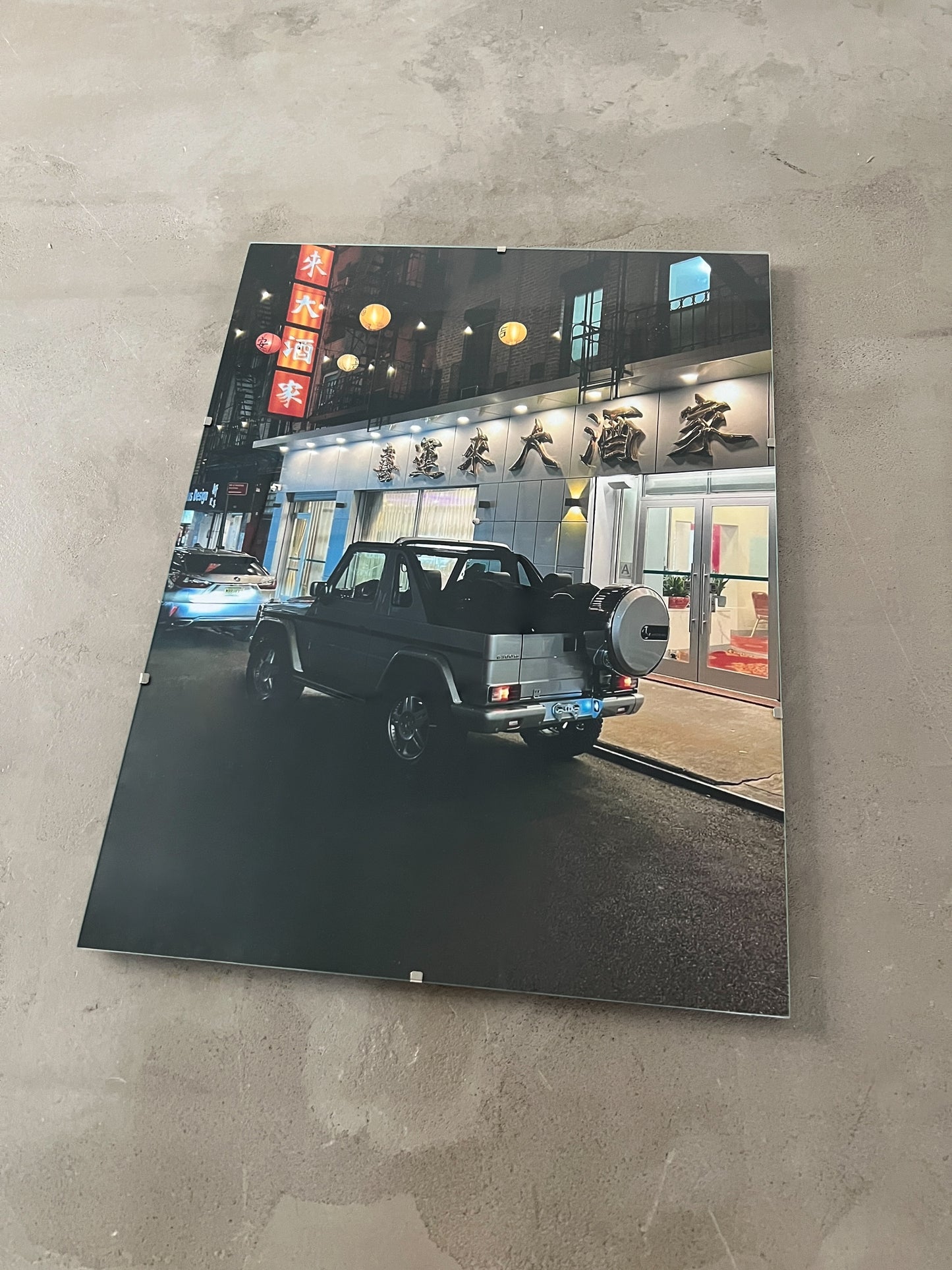 G-CAB IN JAPAN GLASS PRINT