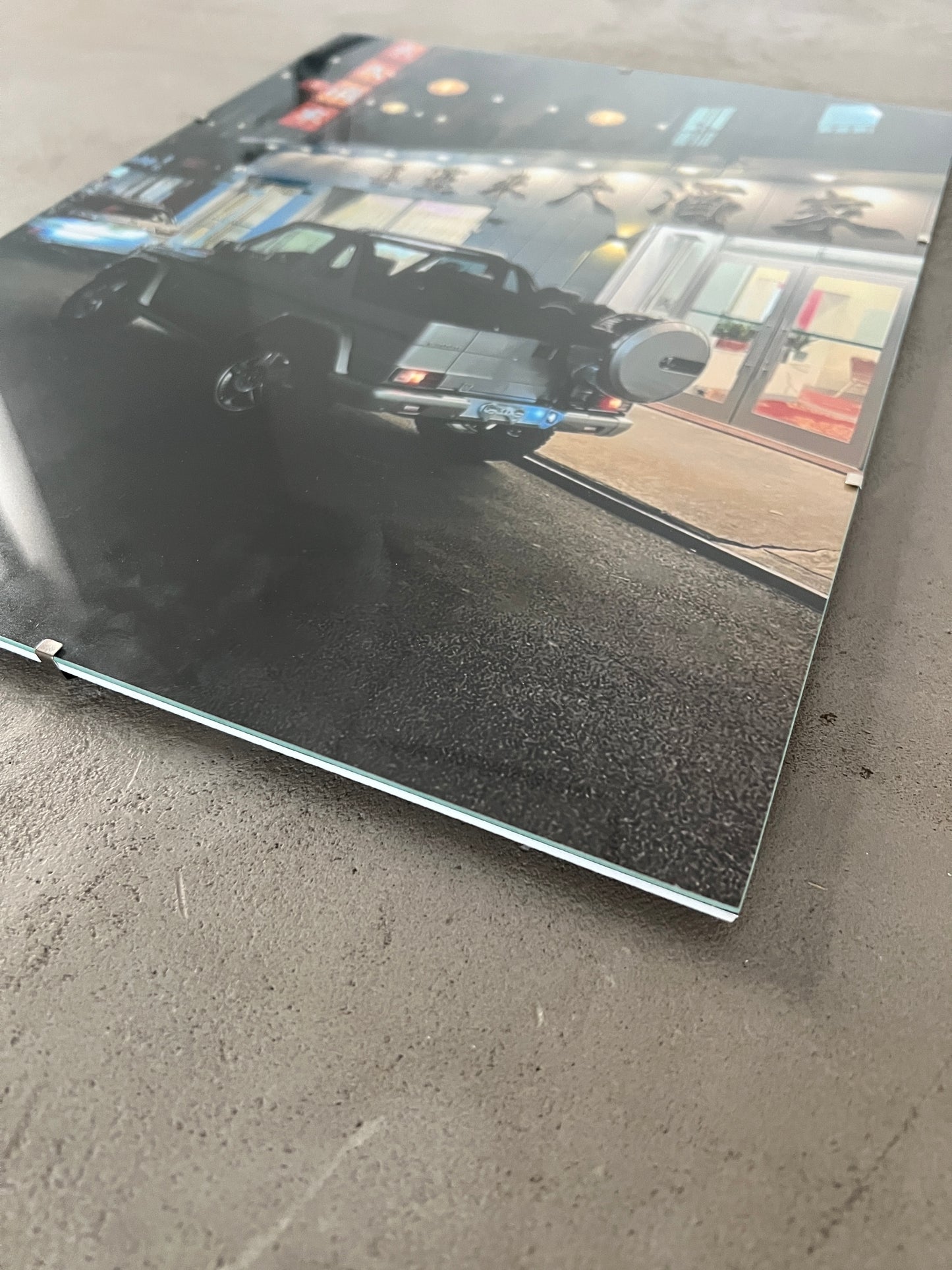 G-CAB IN JAPAN GLASS PRINT