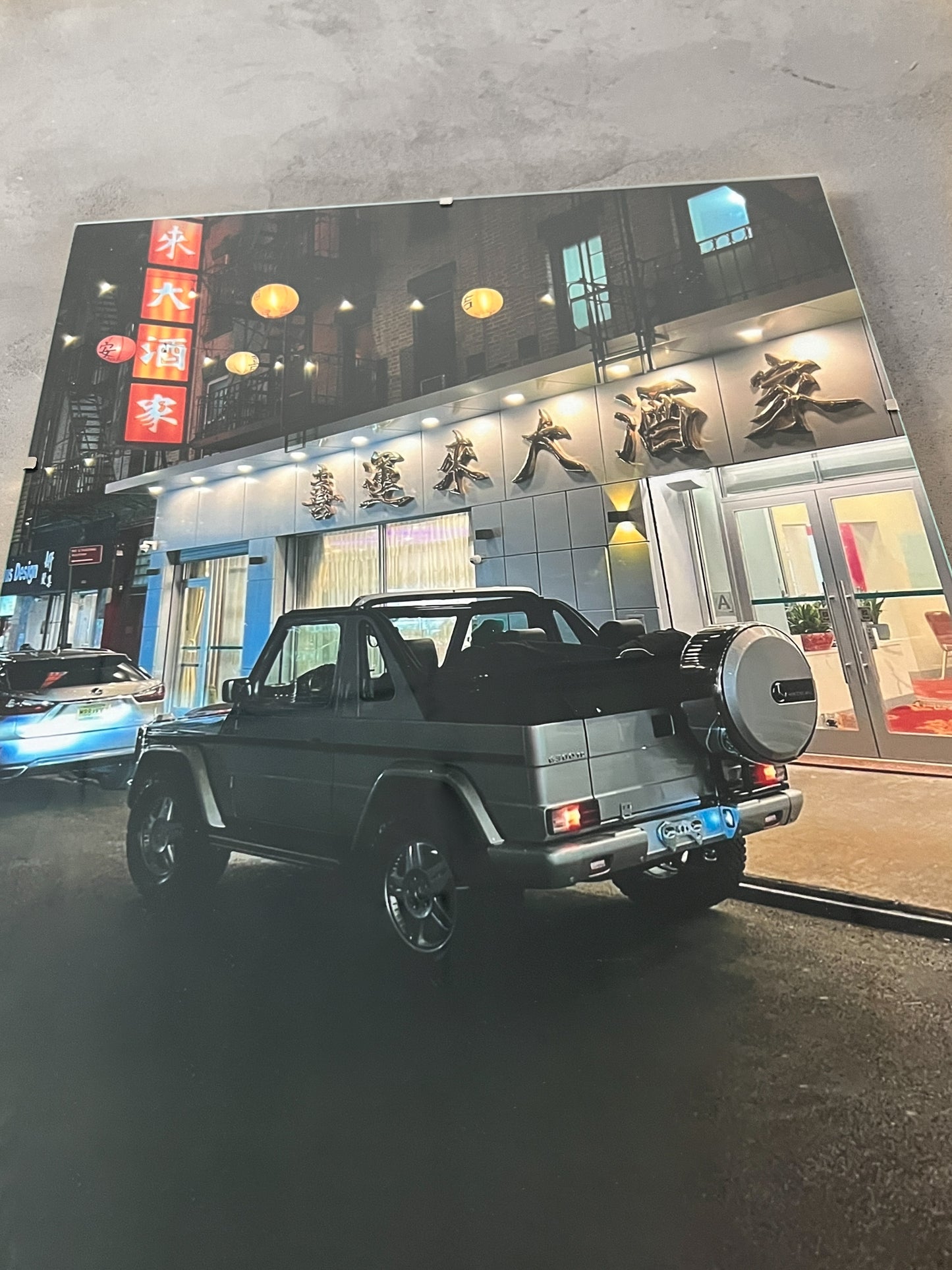 G-CAB IN JAPAN GLASS PRINT