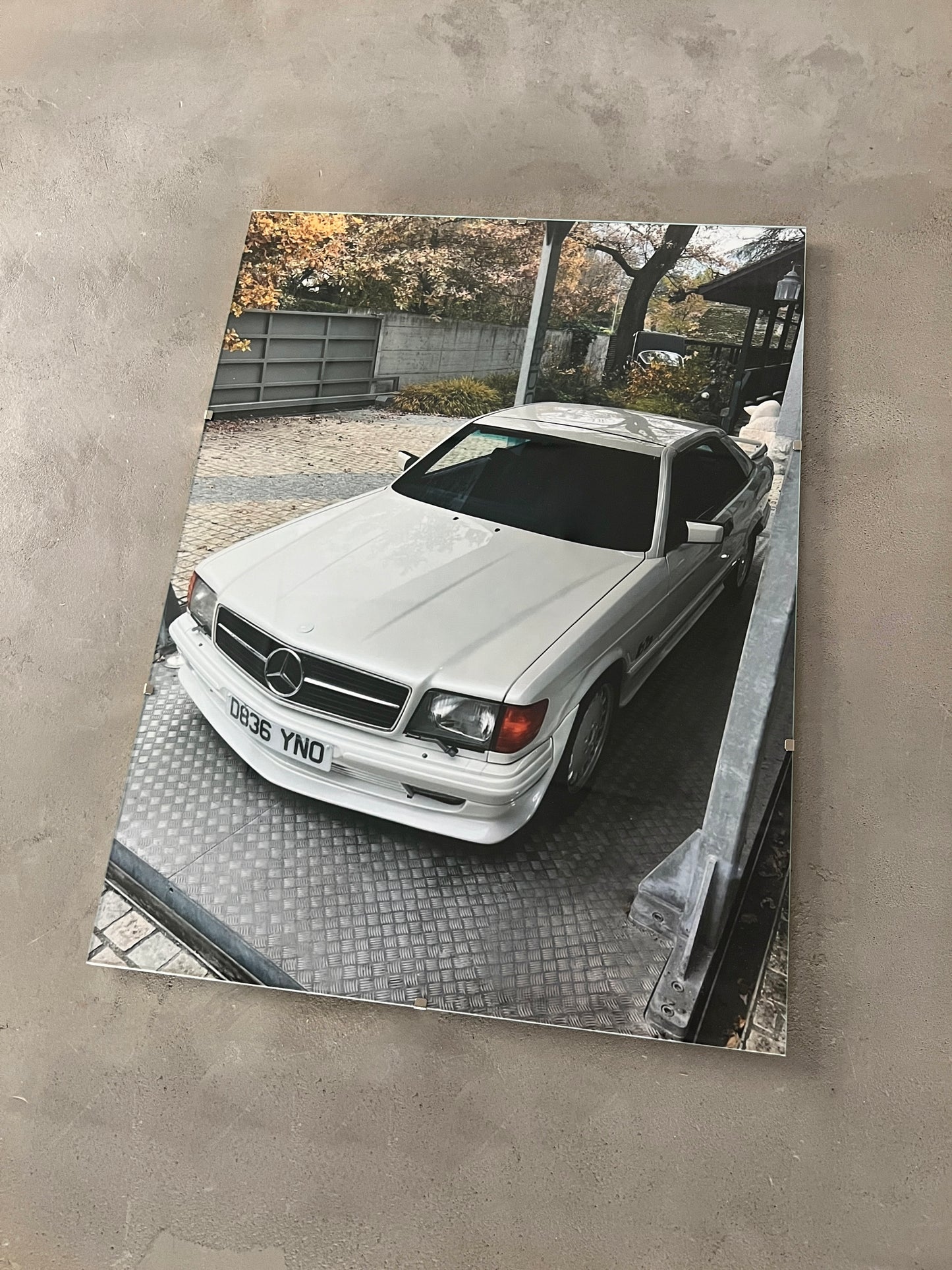 CREME BENZ 560 SEC GLASS PRINT