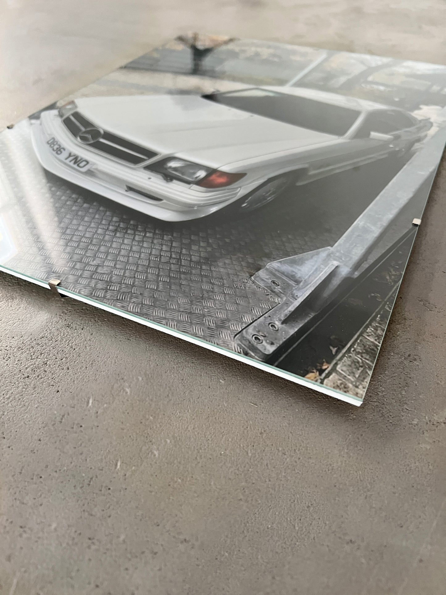 CREME BENZ 560 SEC GLASS PRINT