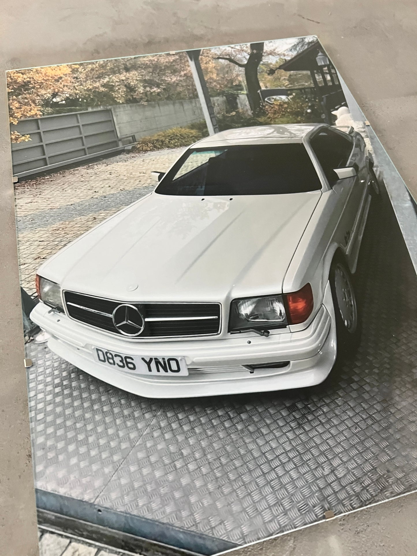 CREME BENZ 560 SEC GLASS PRINT