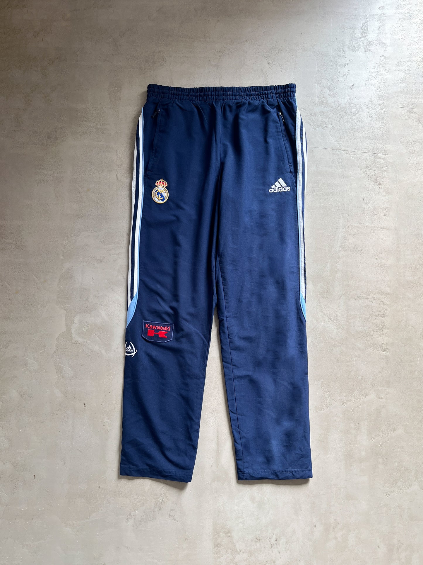 NAVY REAL MADRID TRACK PANTS - L