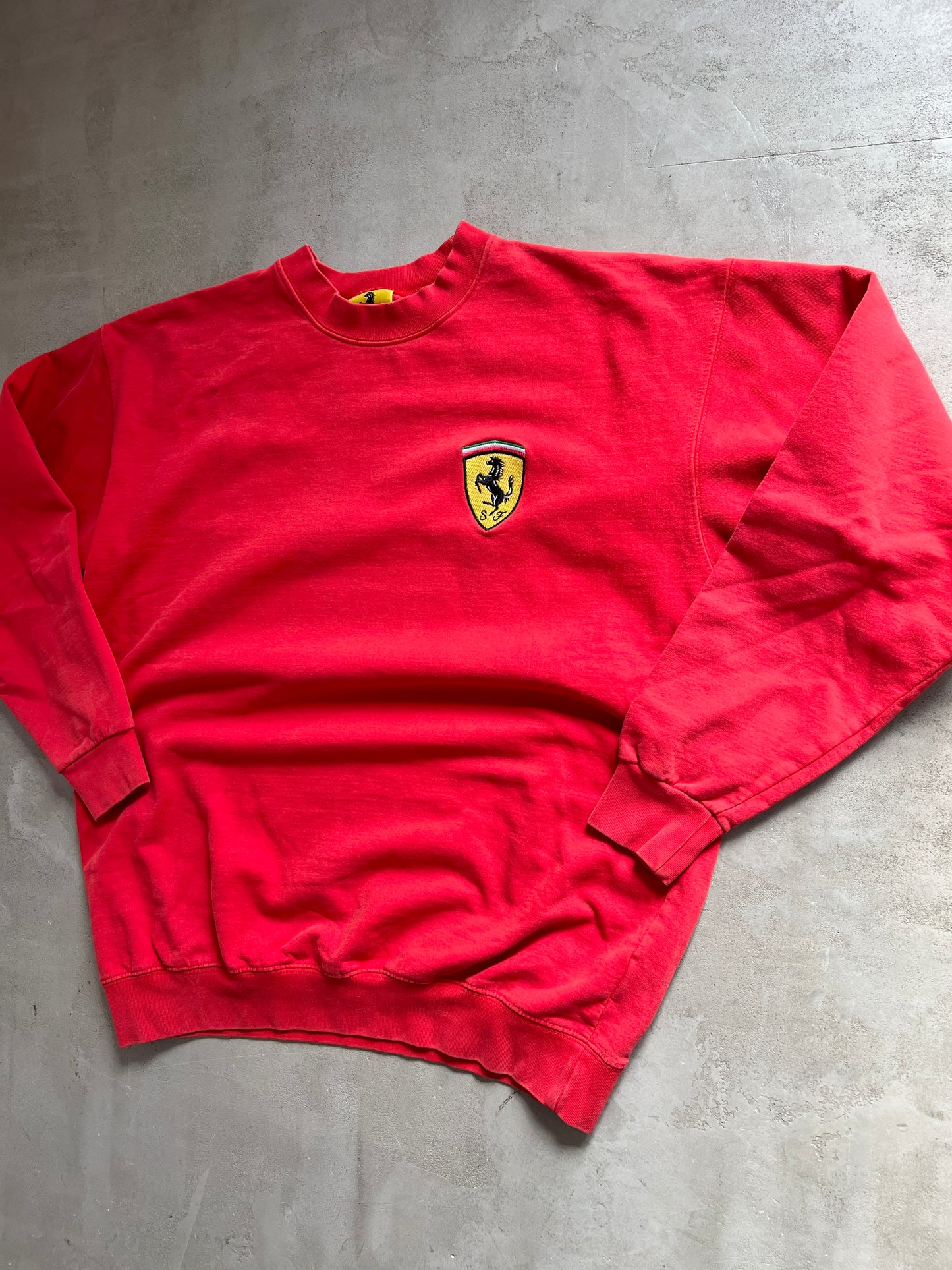 RED FERRARI SWEATER - 1990S - L