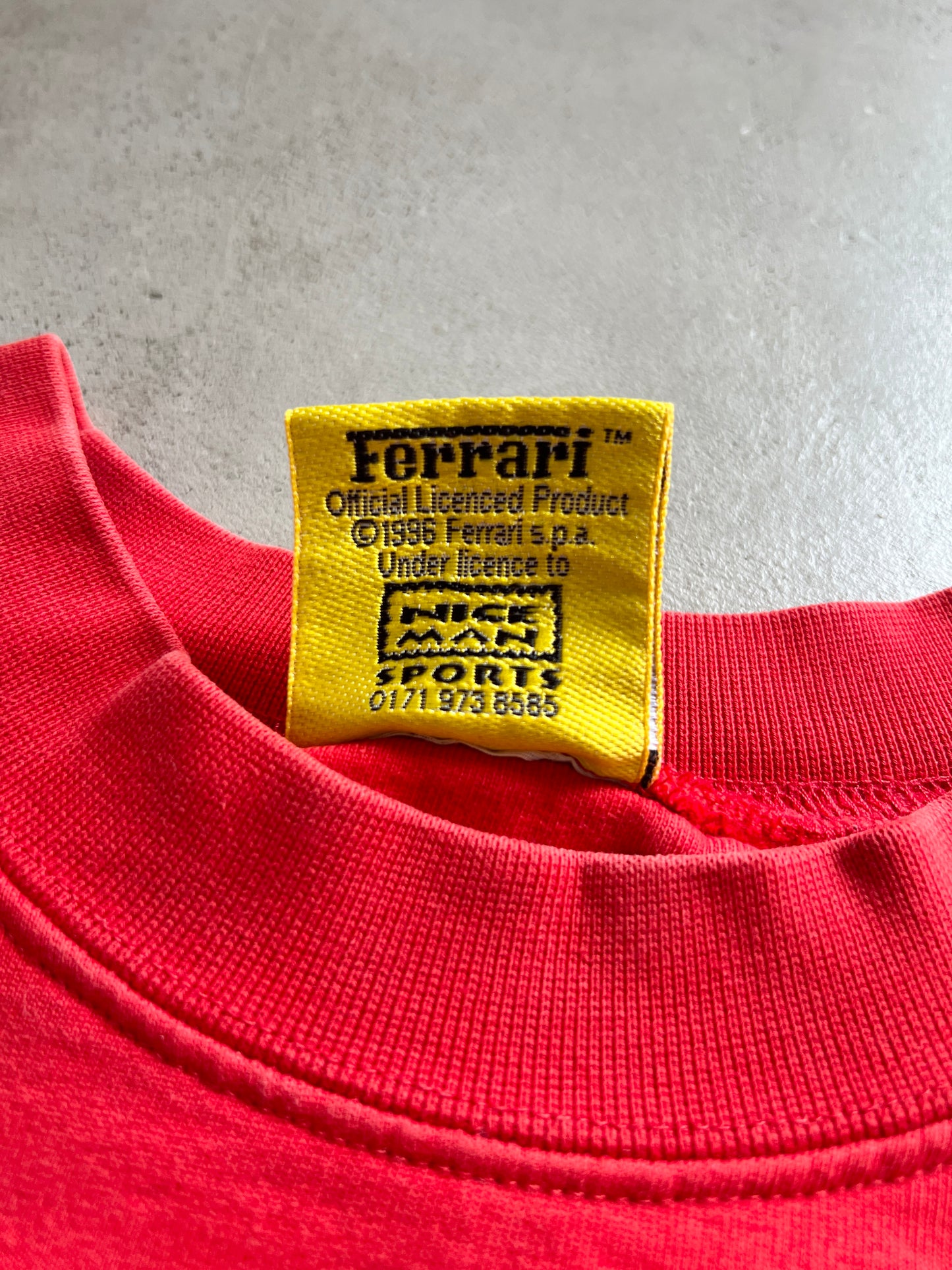 RED FERRARI SWEATER - 1990S - L