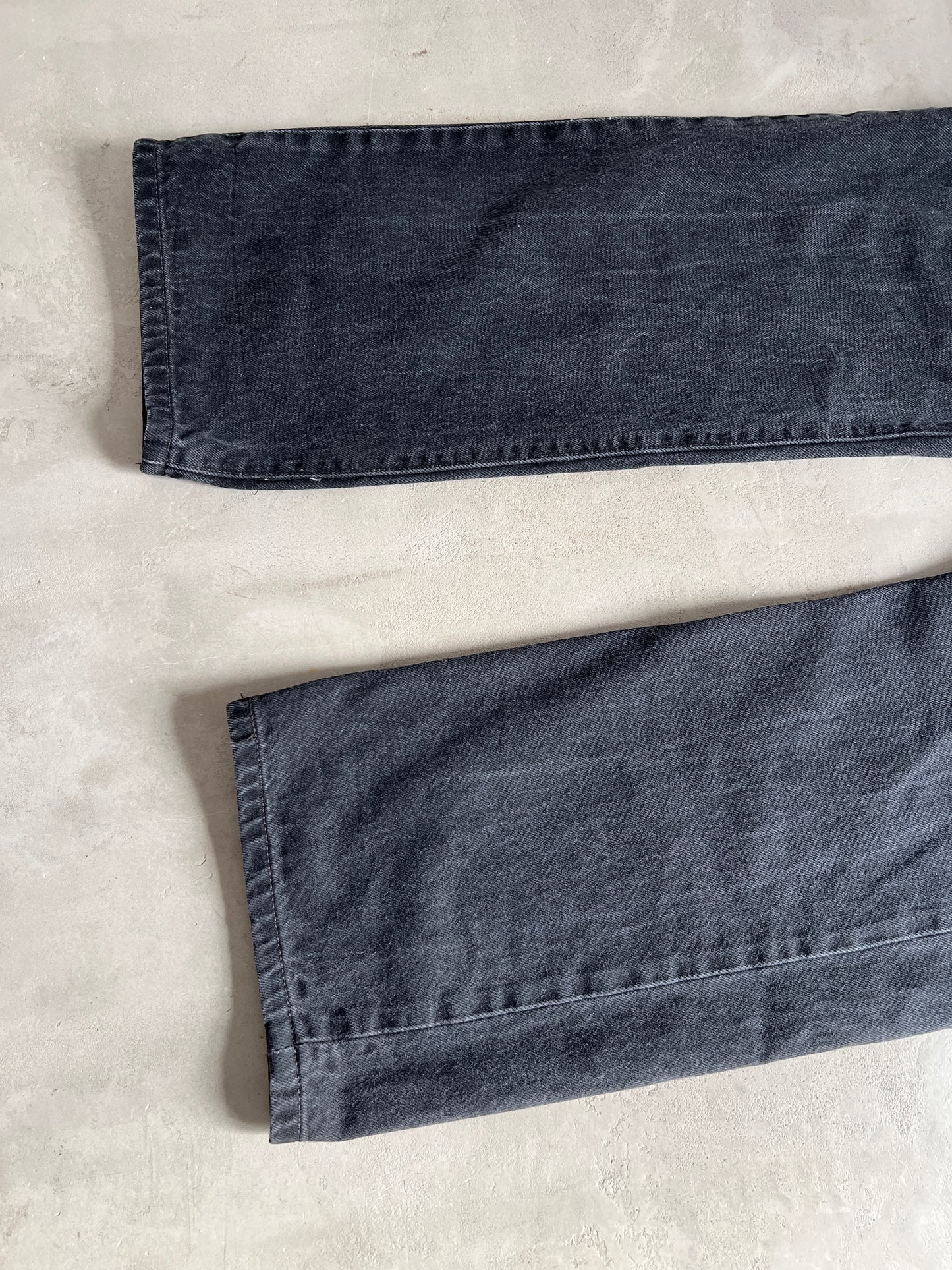FADED BLACK LEVI'S 501 JEANS - 1990S - 36/34 / L
