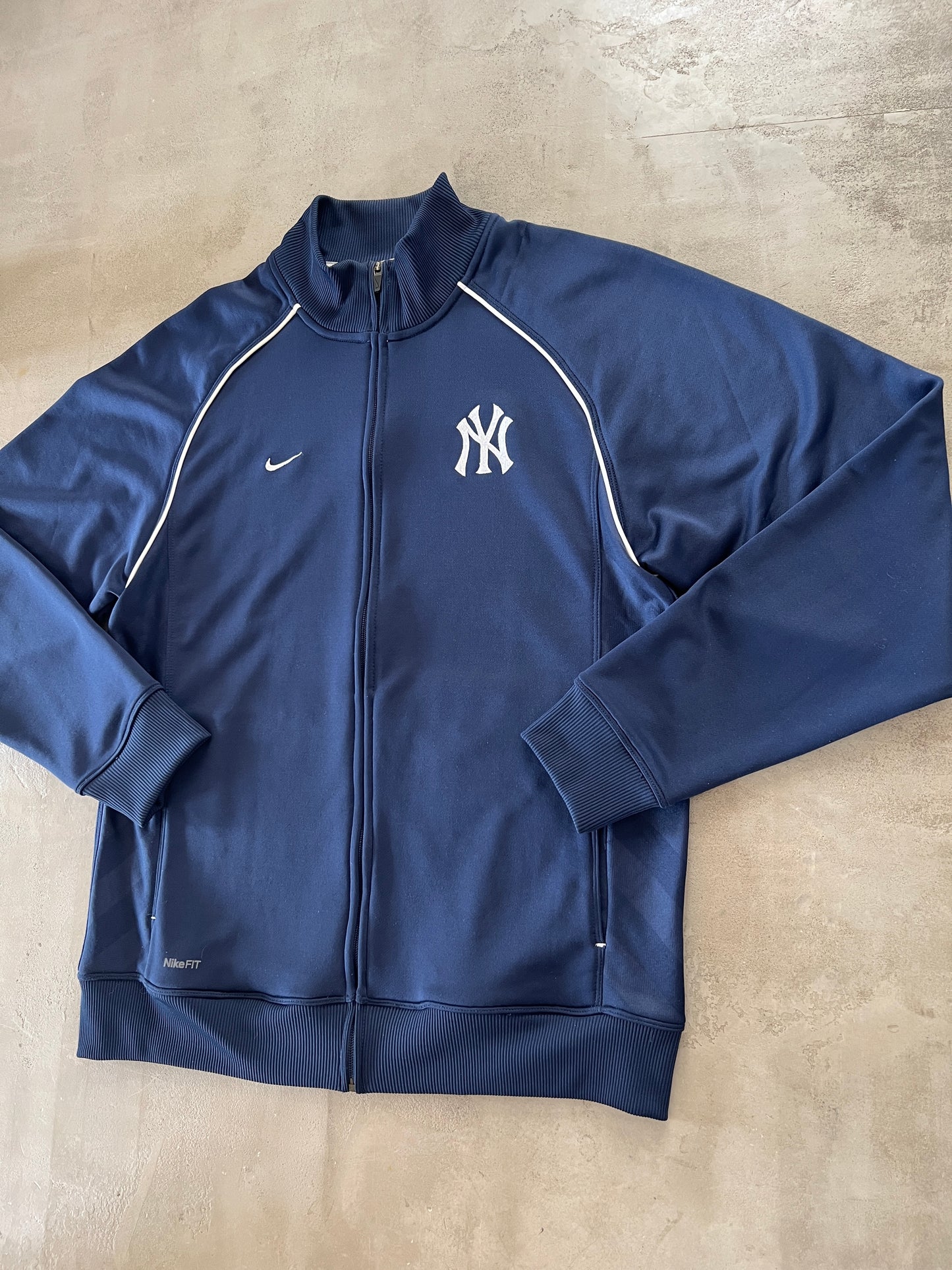 NAVY YANKEES NIKE JACKET - 1990S - L/XL