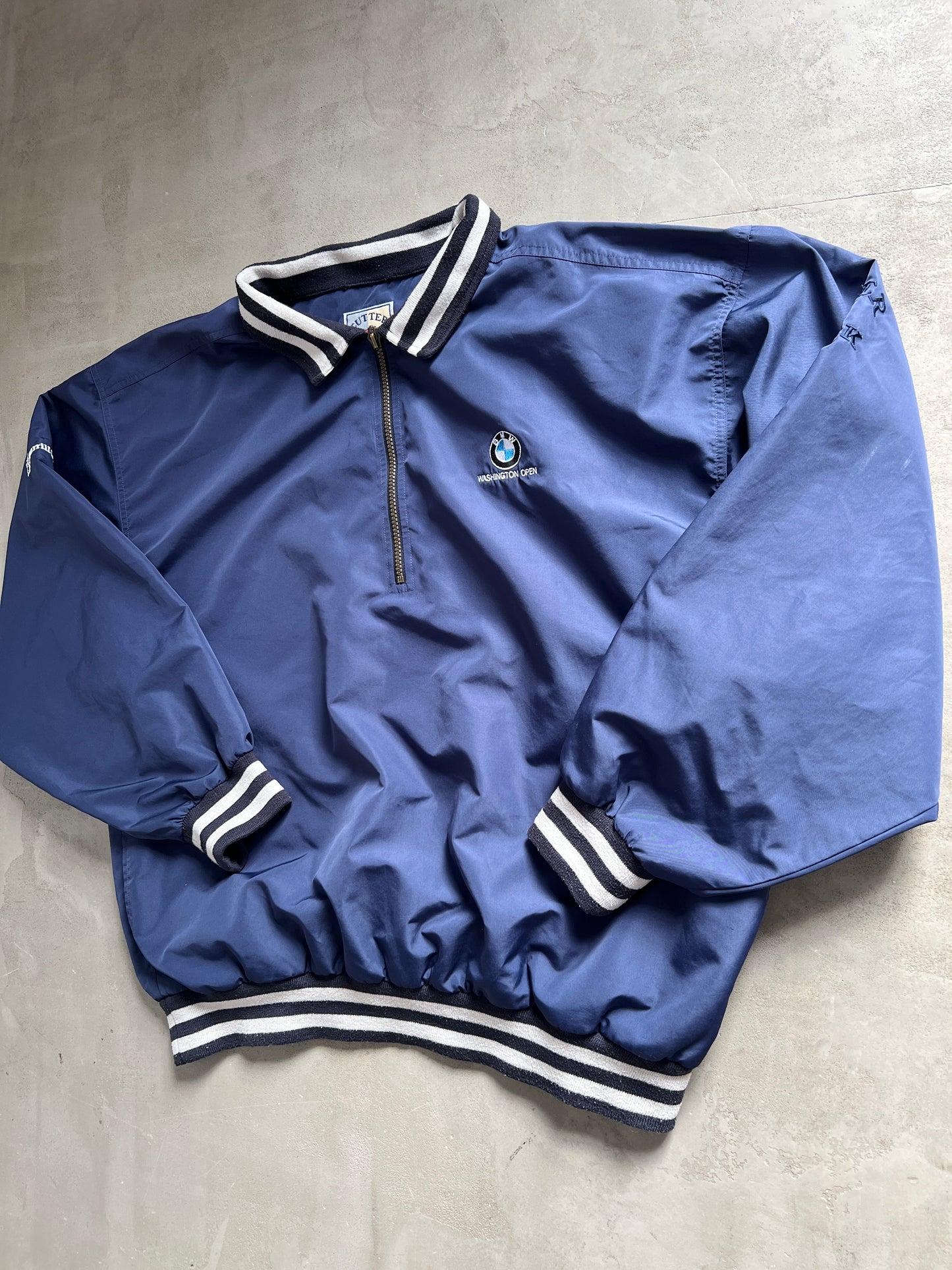 NAVY BMW GOLF HALF ZIP - 2000S - XL/XXL
